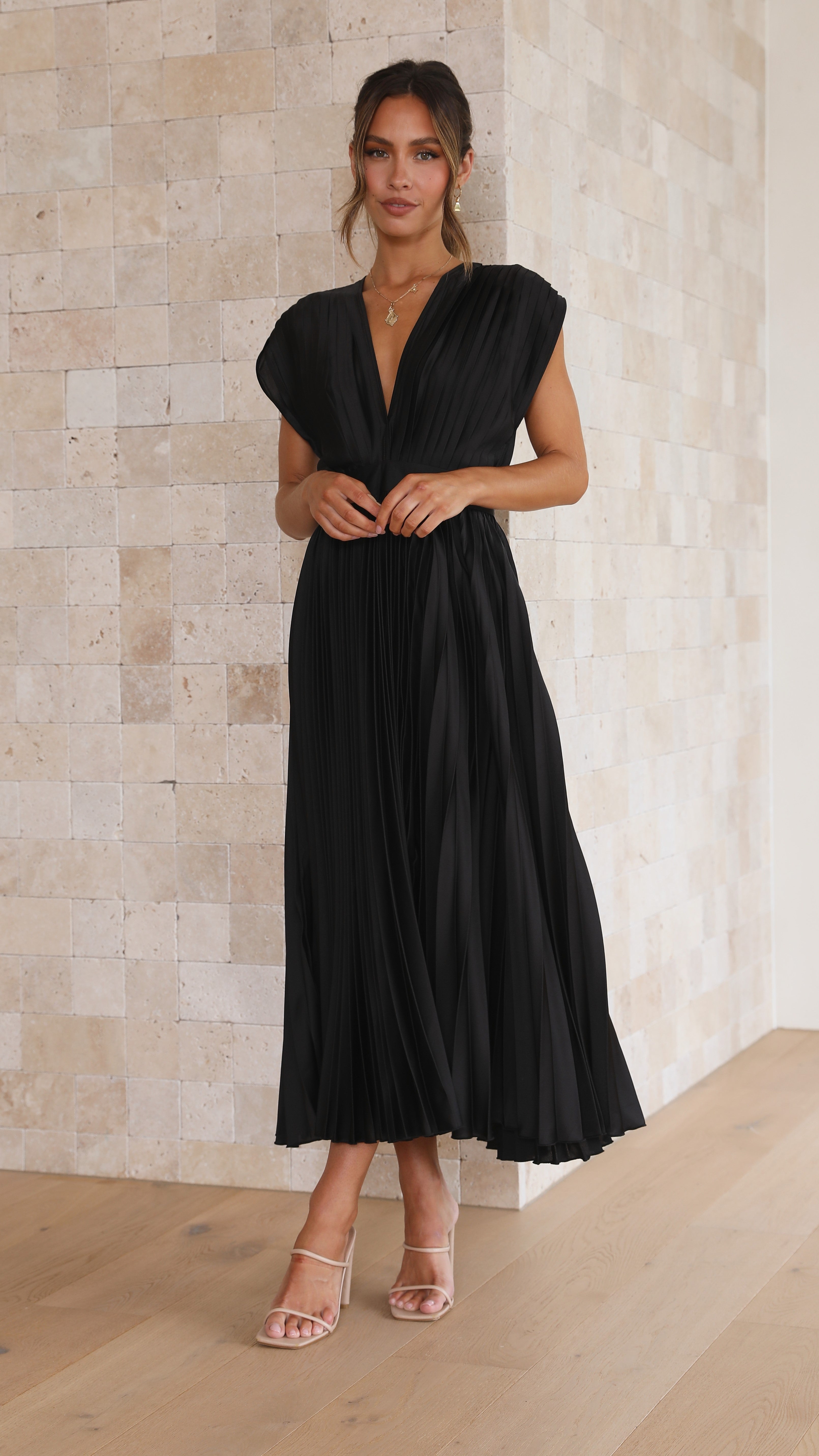 Gina Maxi Dress - Black-Sunshines Bliss