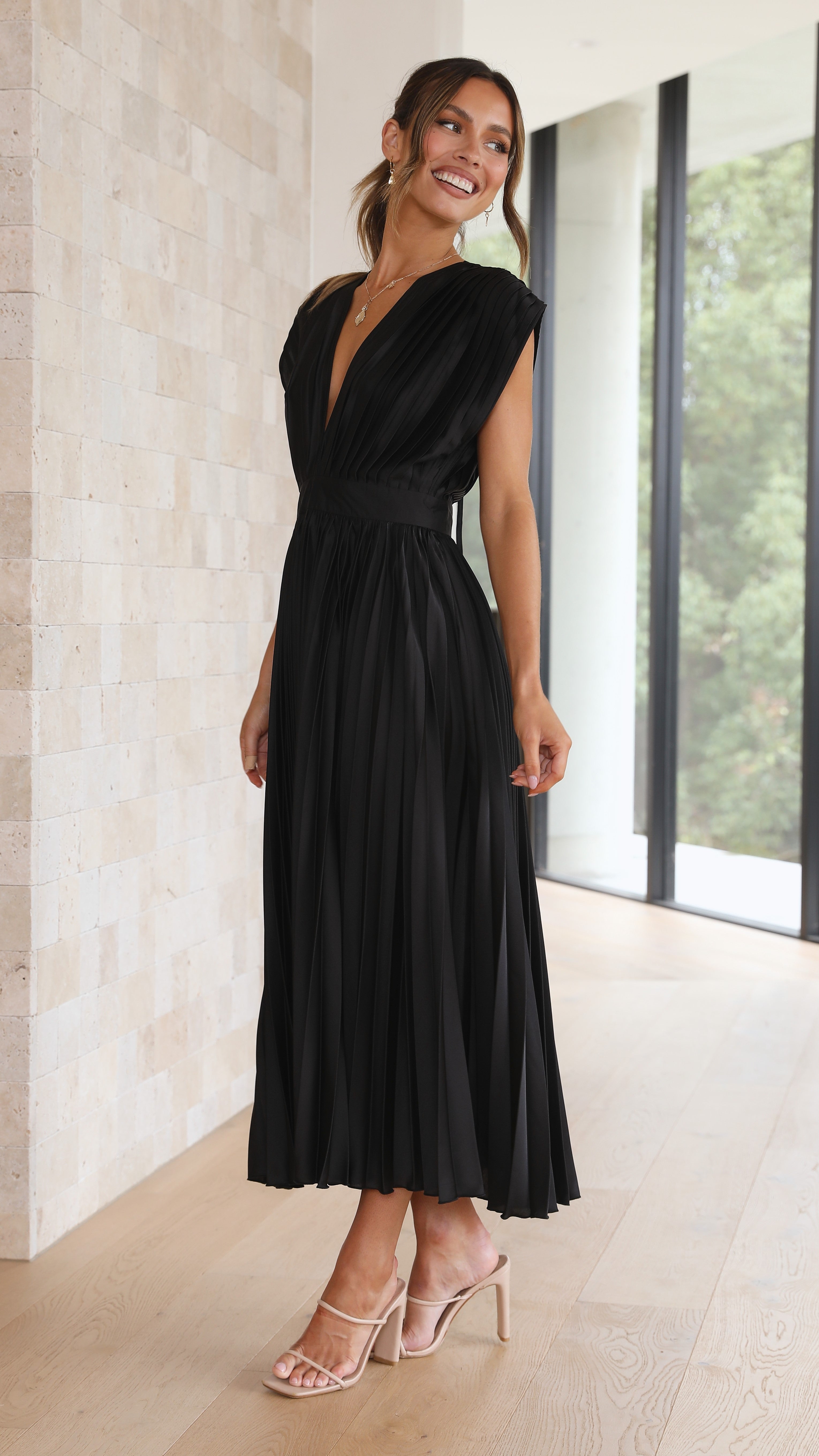 Gina Maxi Dress - Black-Sunshines Bliss