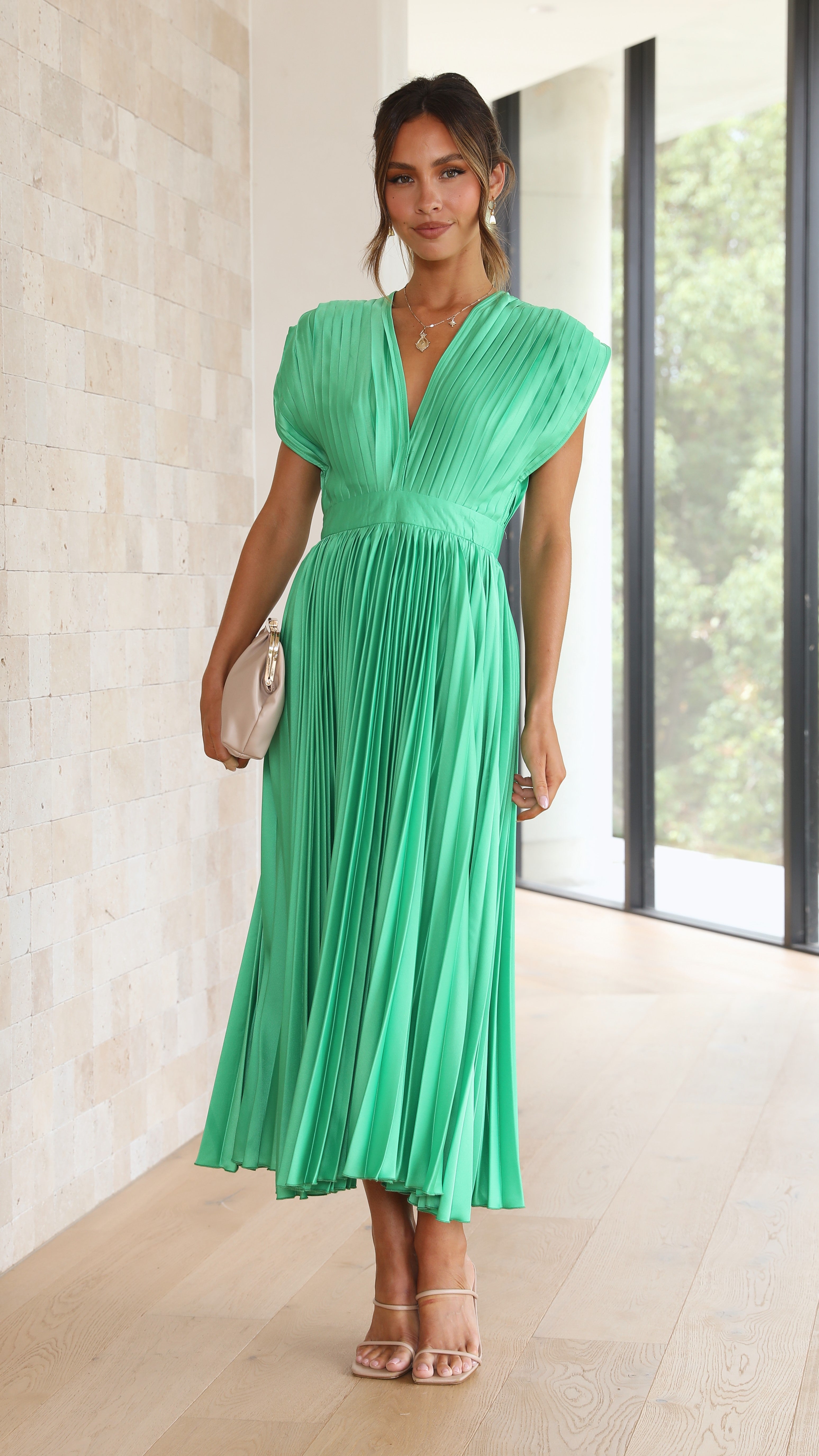 Gina Maxi Dress - Green-Sunshines Bliss