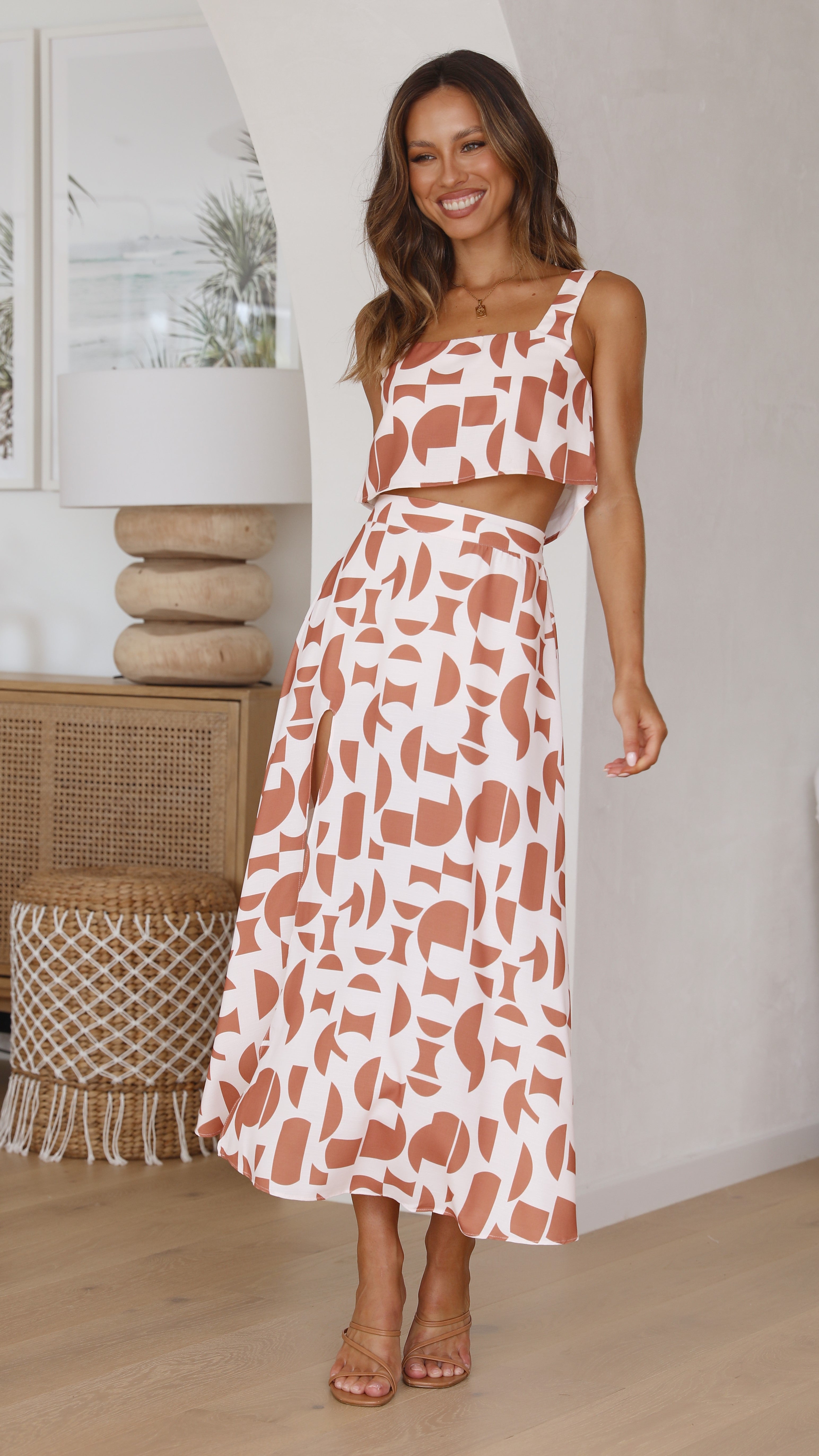 Hallie Midi Skirt - Alicante-Sunshines Bliss