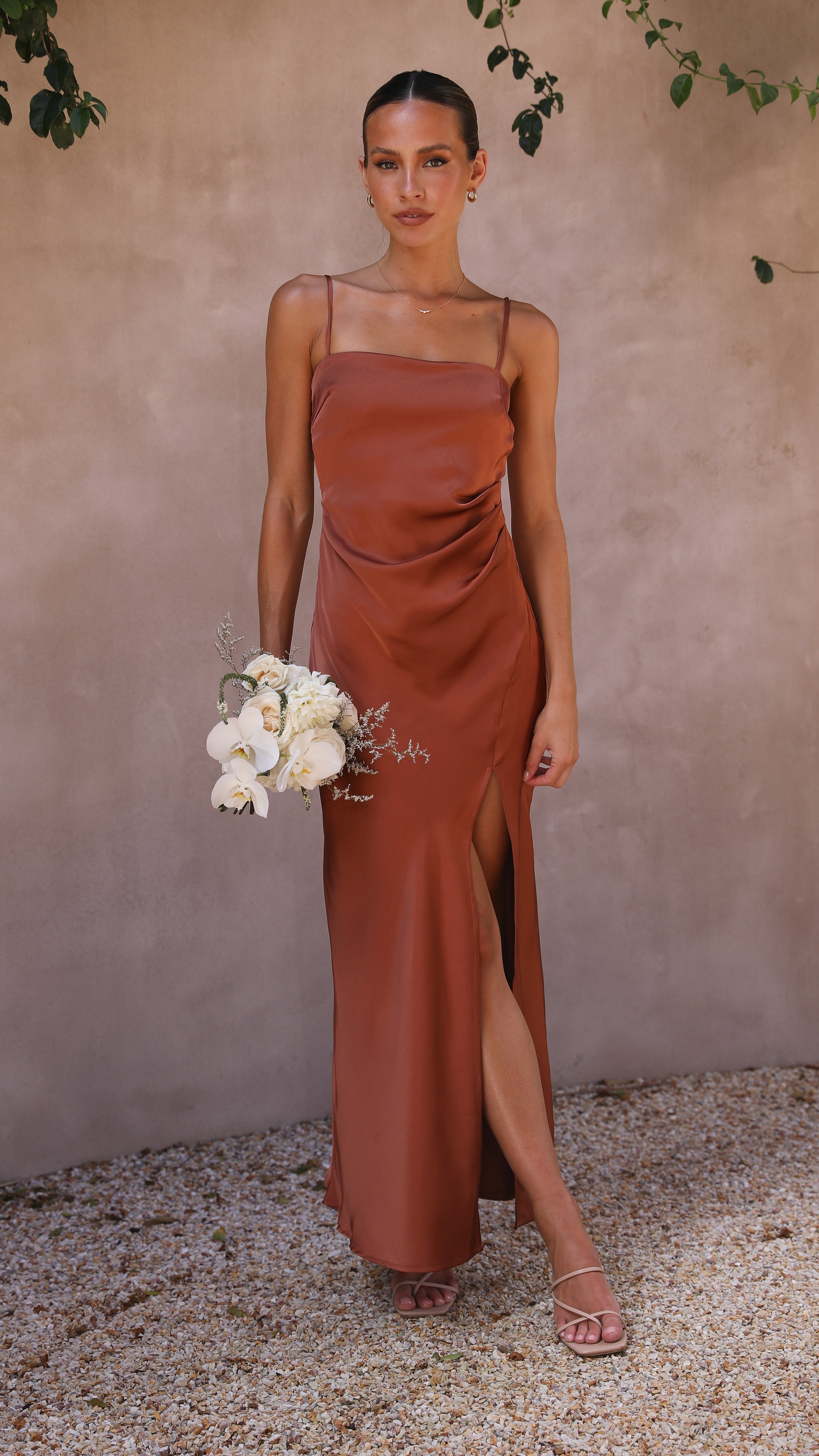 Ilana Maxi Dress - Copper-Sunshines Bliss