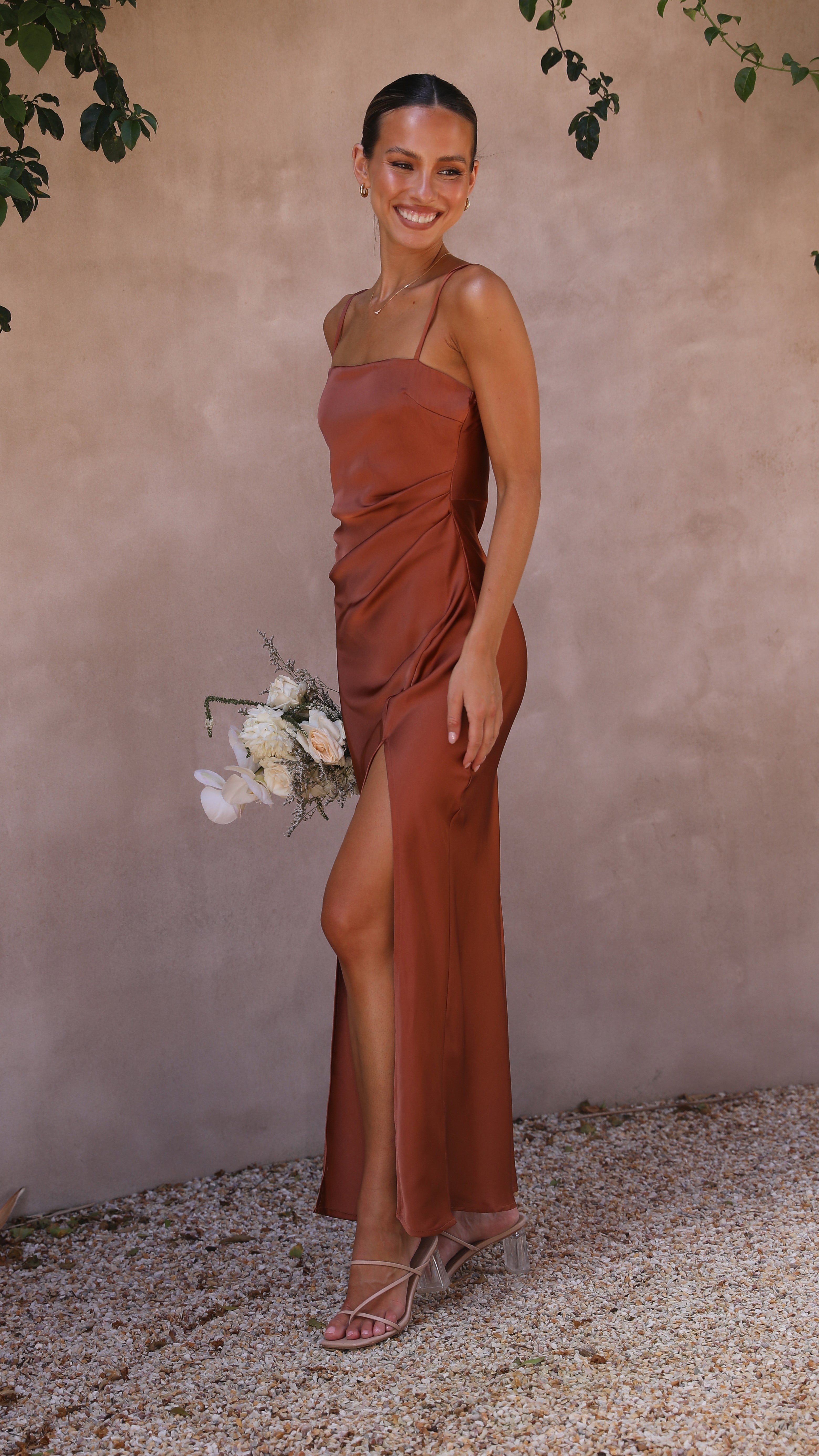 Ilana Maxi Dress - Copper-Sunshines Bliss