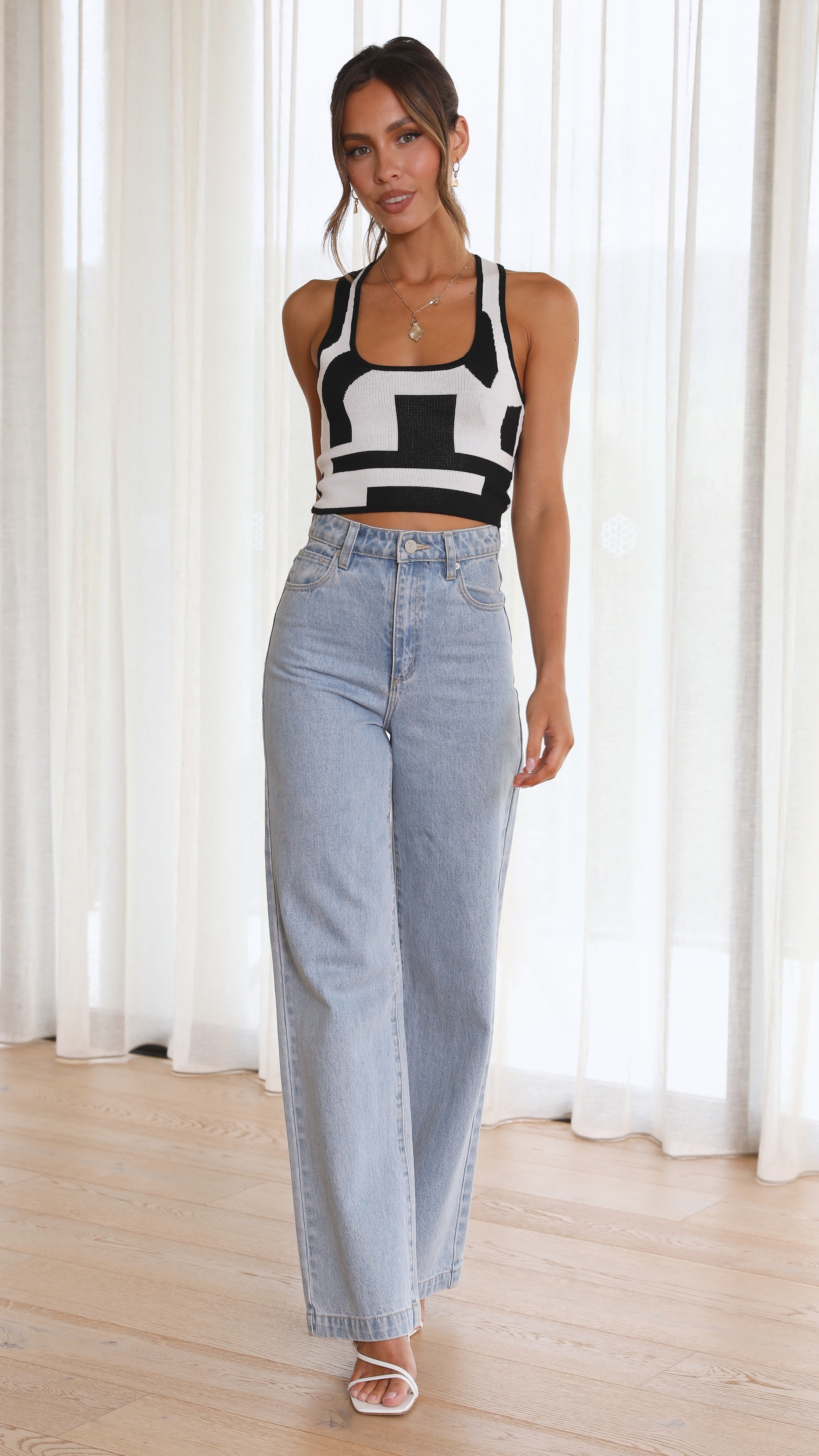 Maxie Top - Black/White-Sunshines Bliss