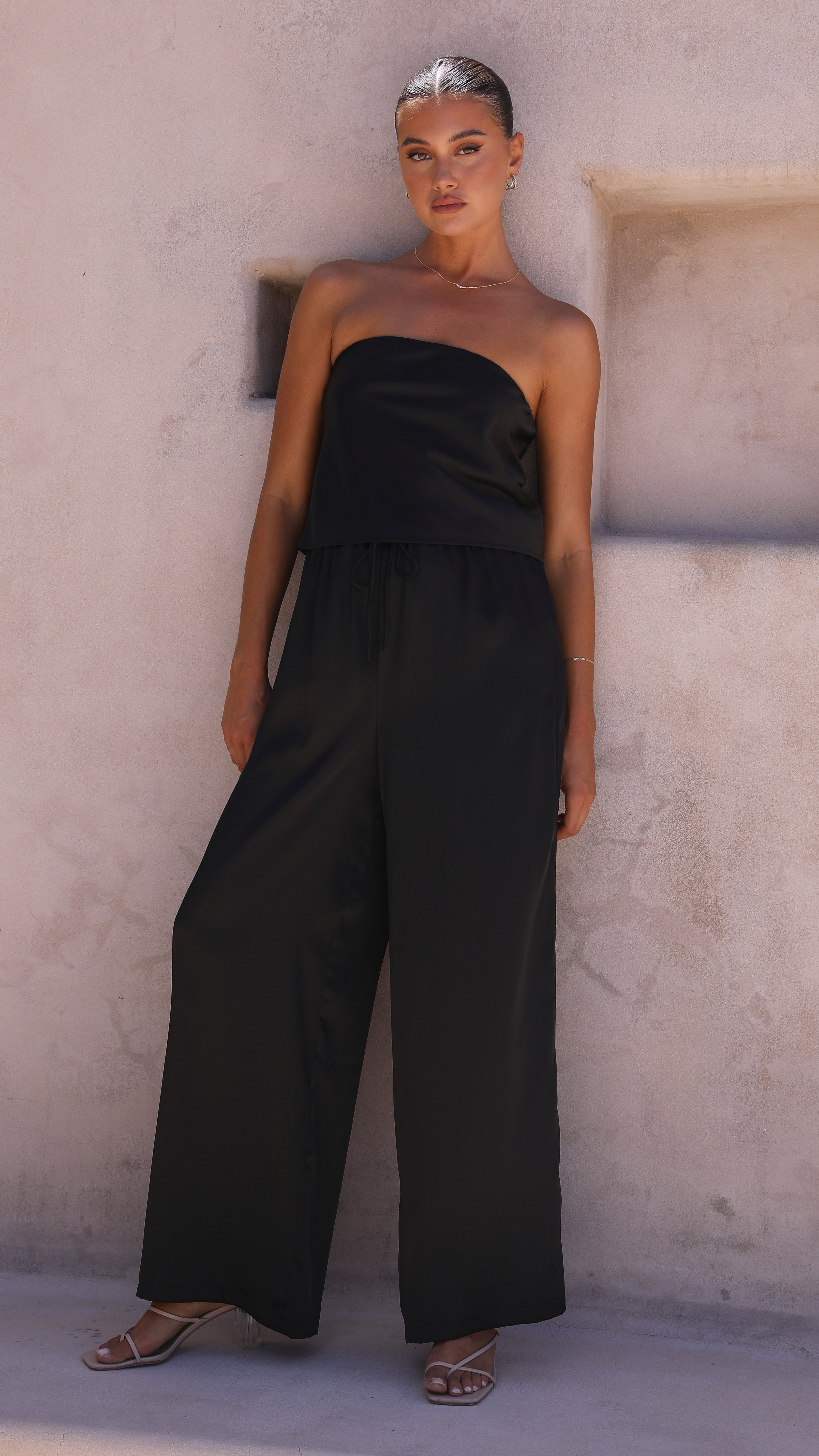 Effie Strapless Top - Black-Sunshines Bliss