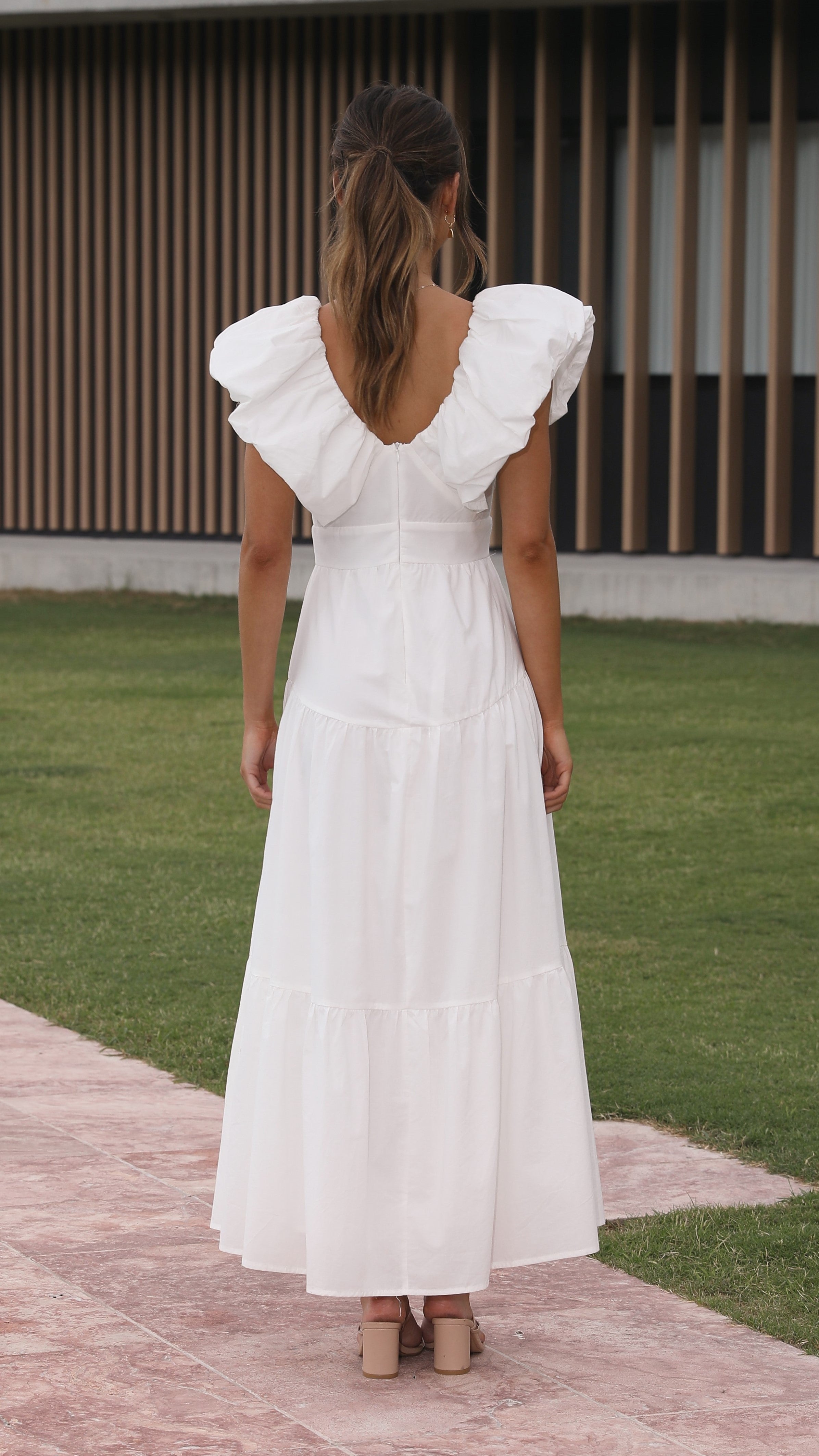 Emma Maxi Dress - White-Sunshines Bliss