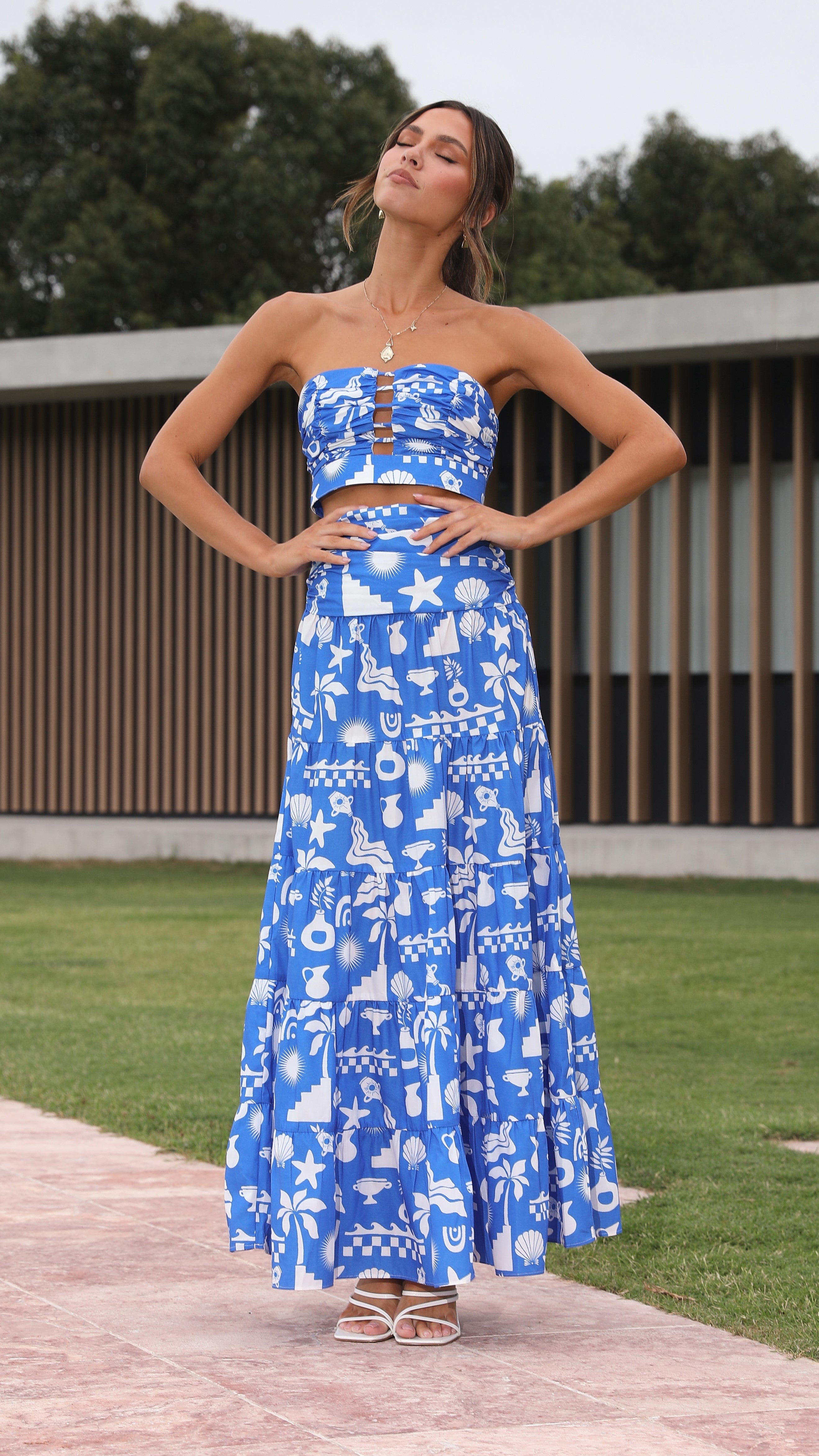 Cove Top - Blue Print-Sunshines Bliss