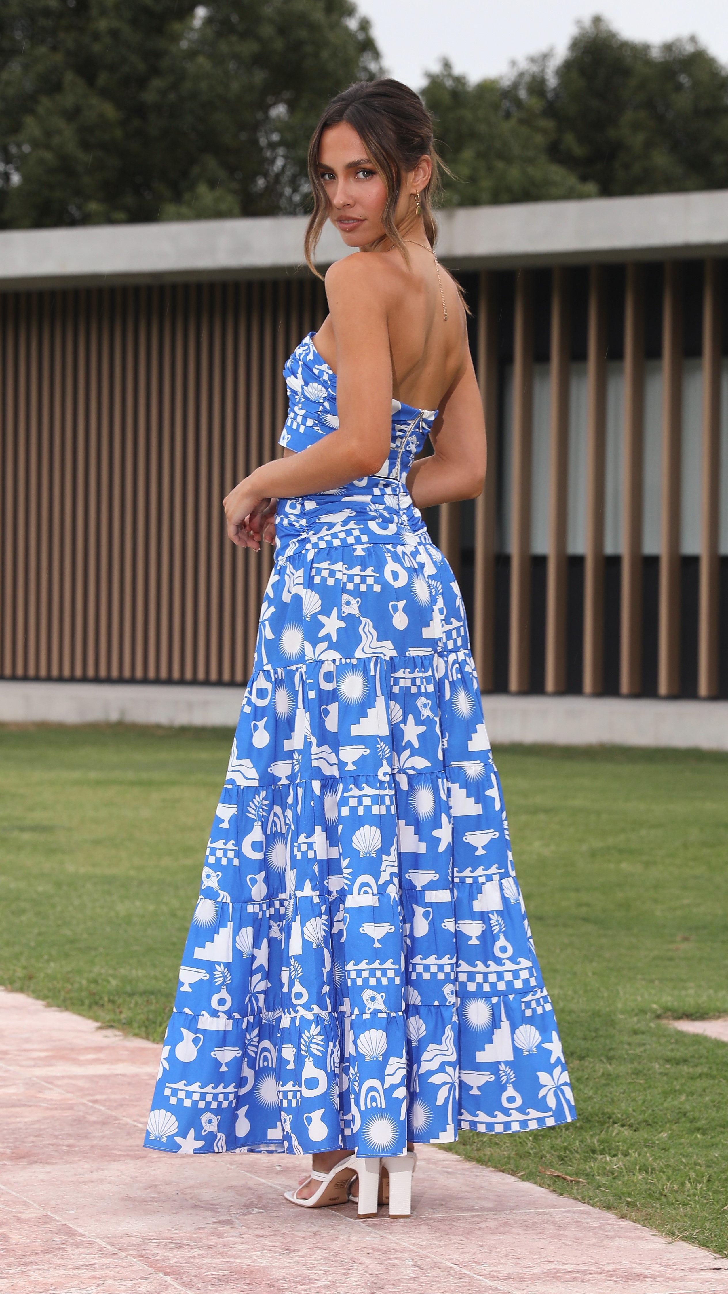 Cove Top - Blue Print-Sunshines Bliss