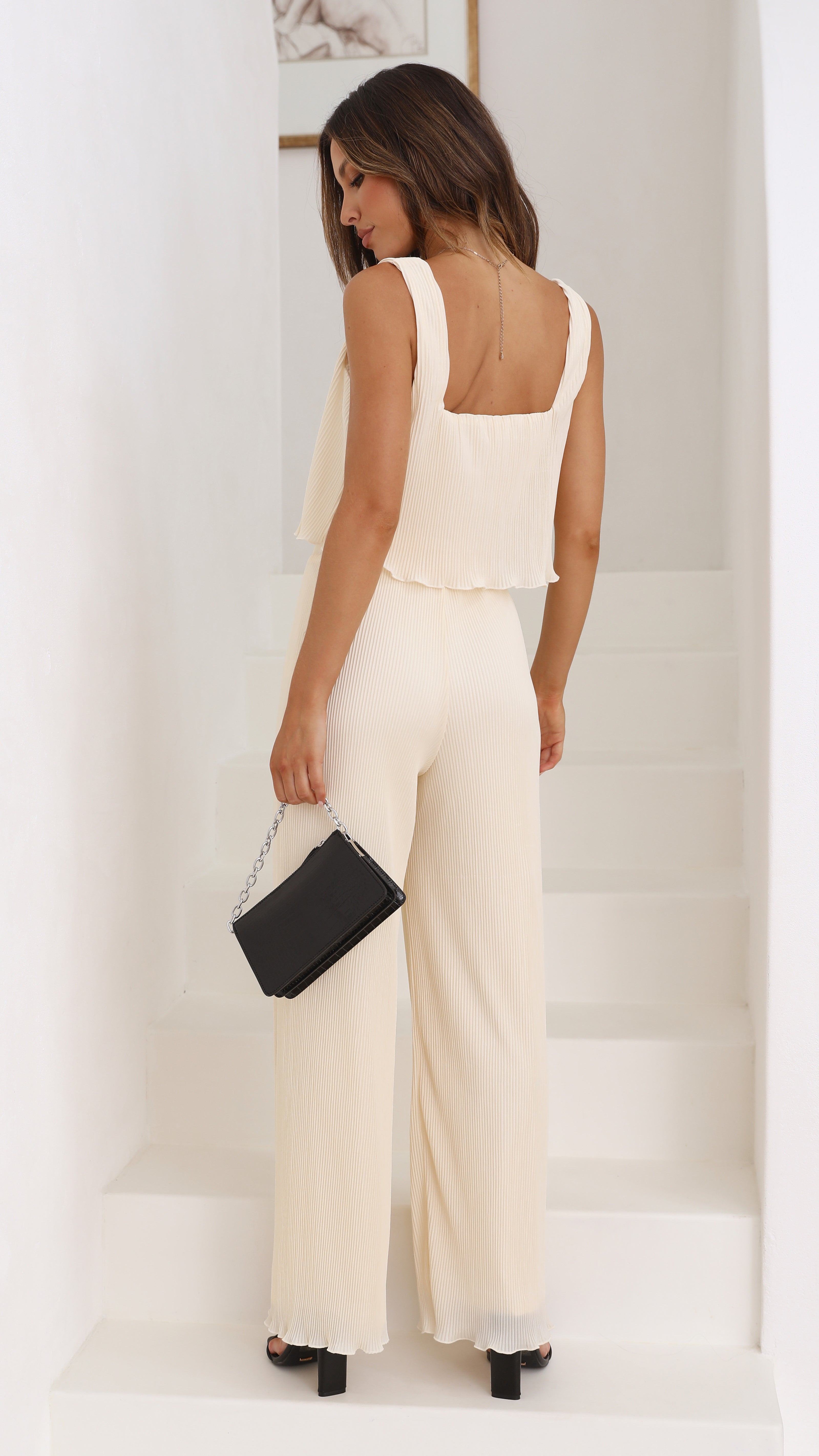 Tyla Top and Pants Set - Bone-Sunshines Bliss