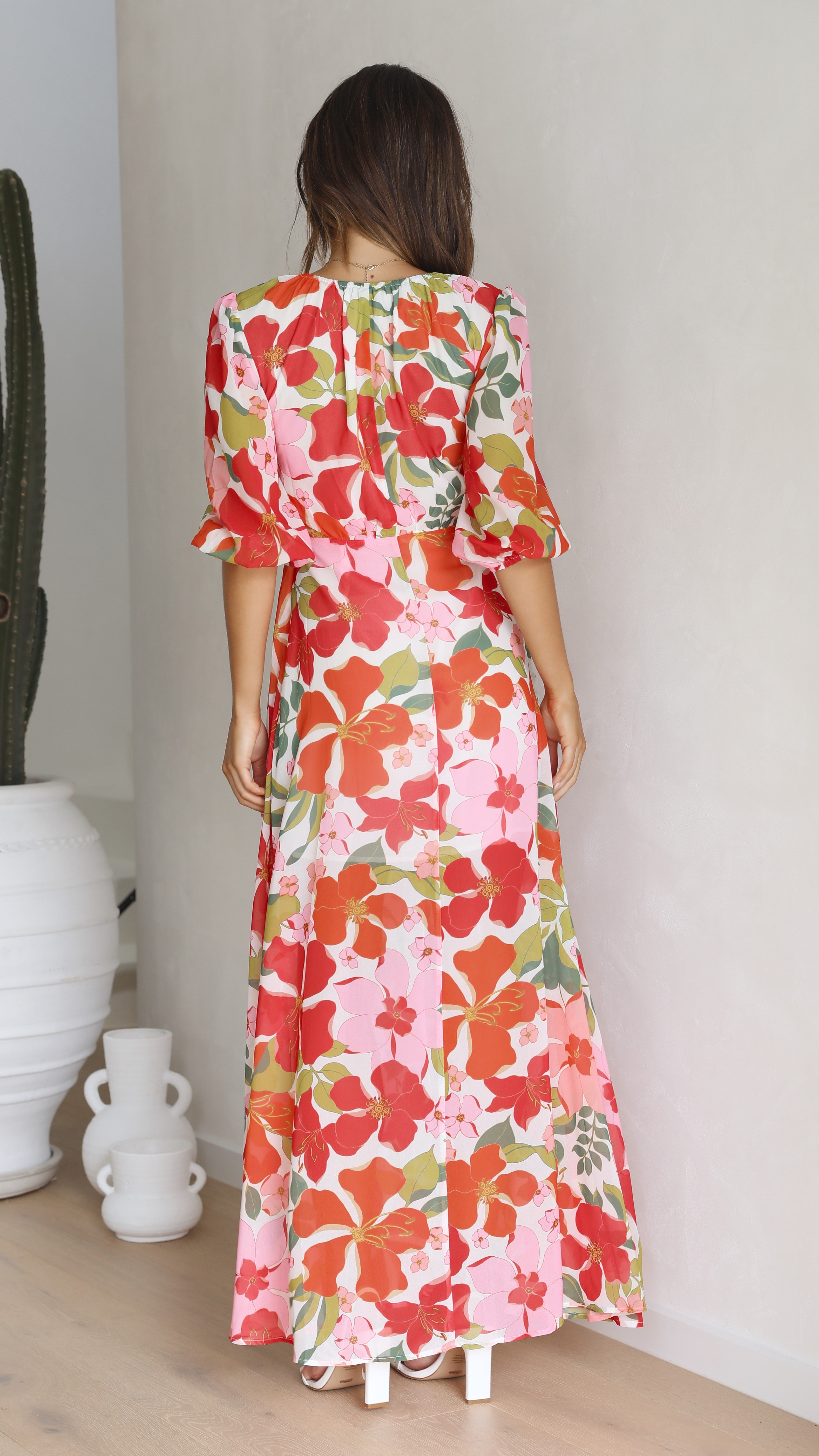 Del Mare Maxi Dress - Floral-Sunshines Bliss
