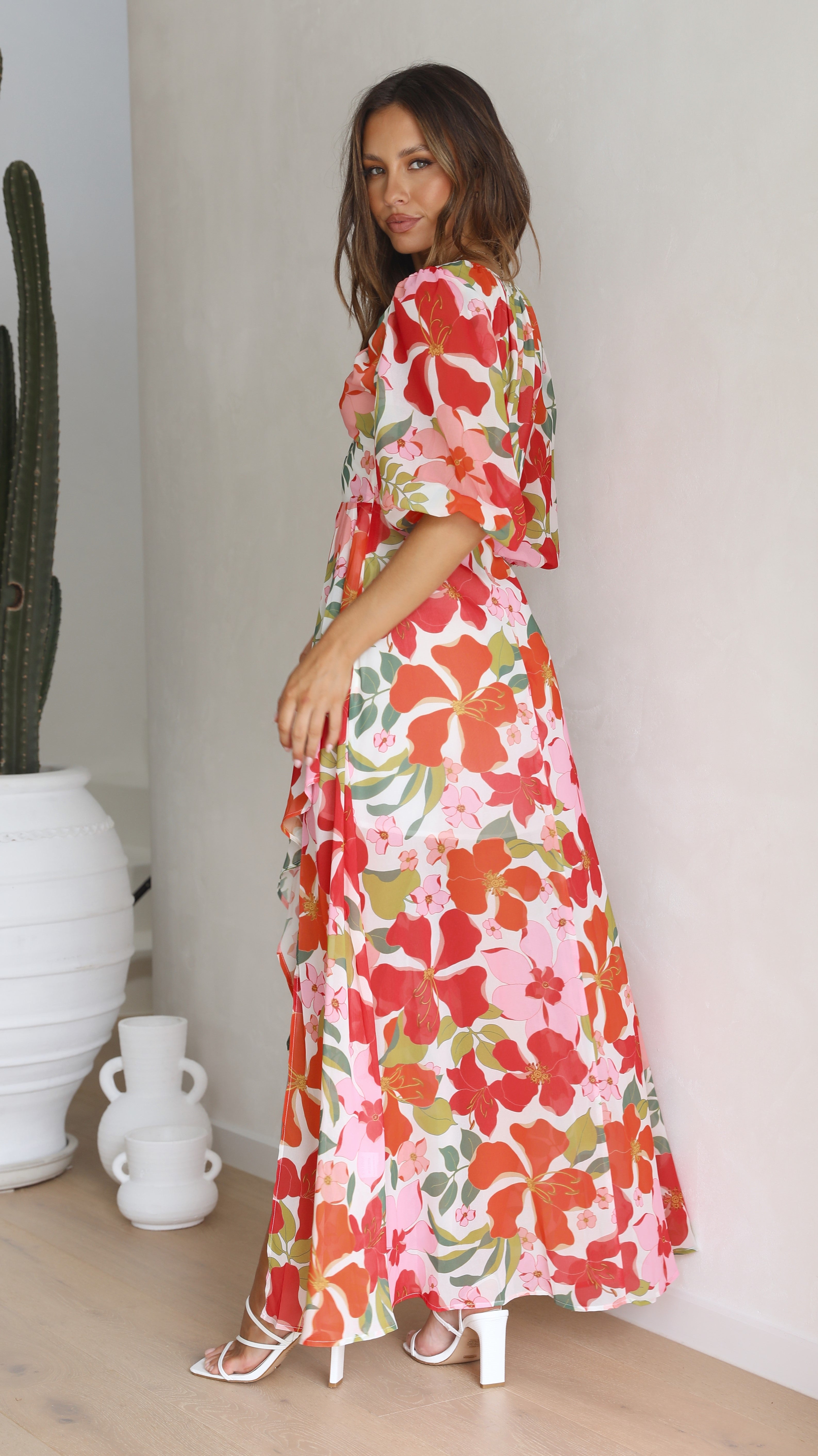 Del Mare Maxi Dress - Floral-Sunshines Bliss