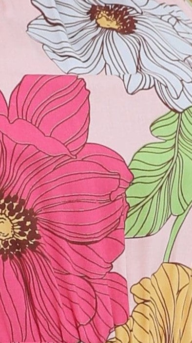 Calueleah Maxi Dress - Pink Floral-Sunshines Bliss