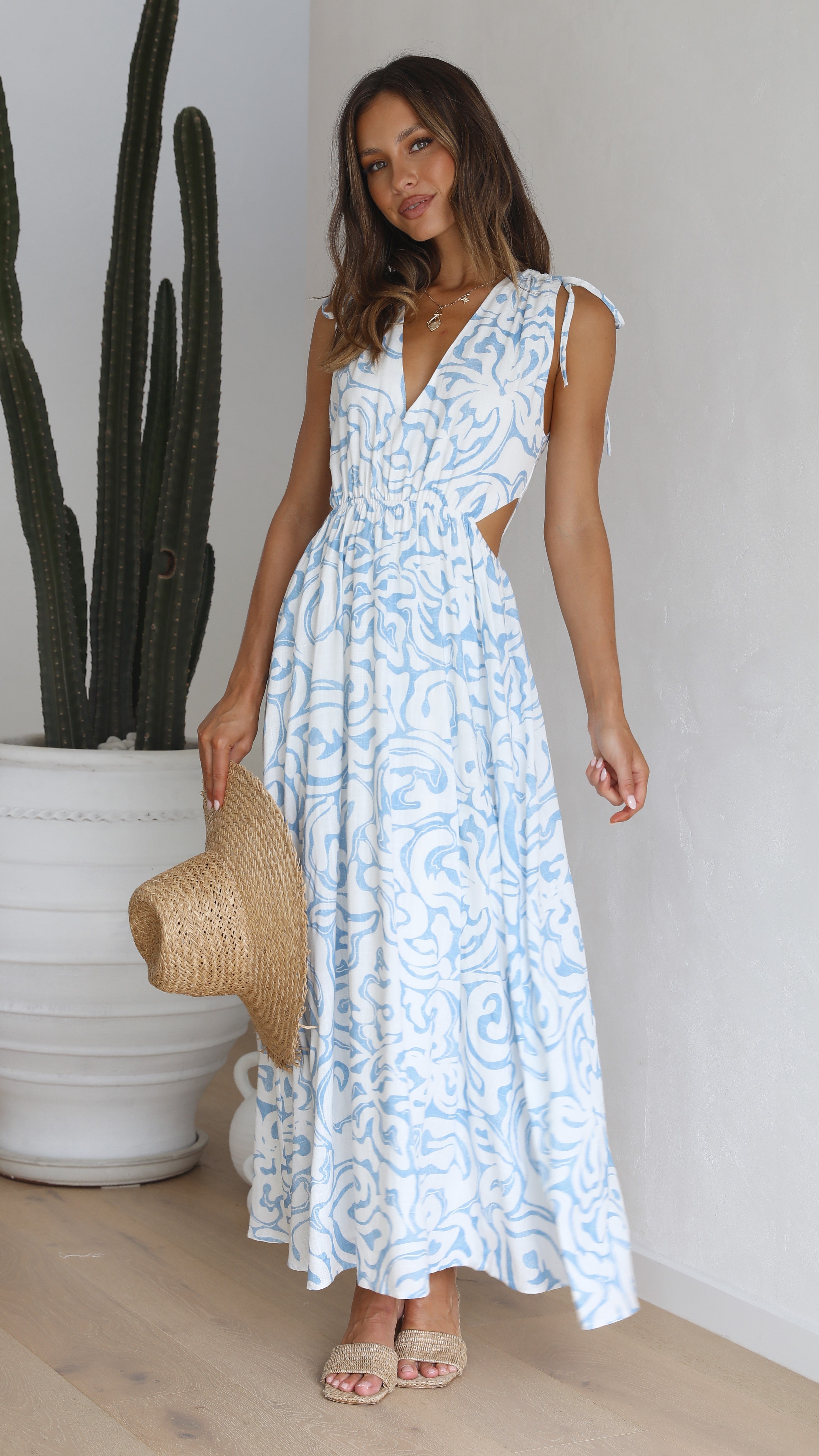 Dana Maxi Dress - Thalassa Print-Sunshines Bliss