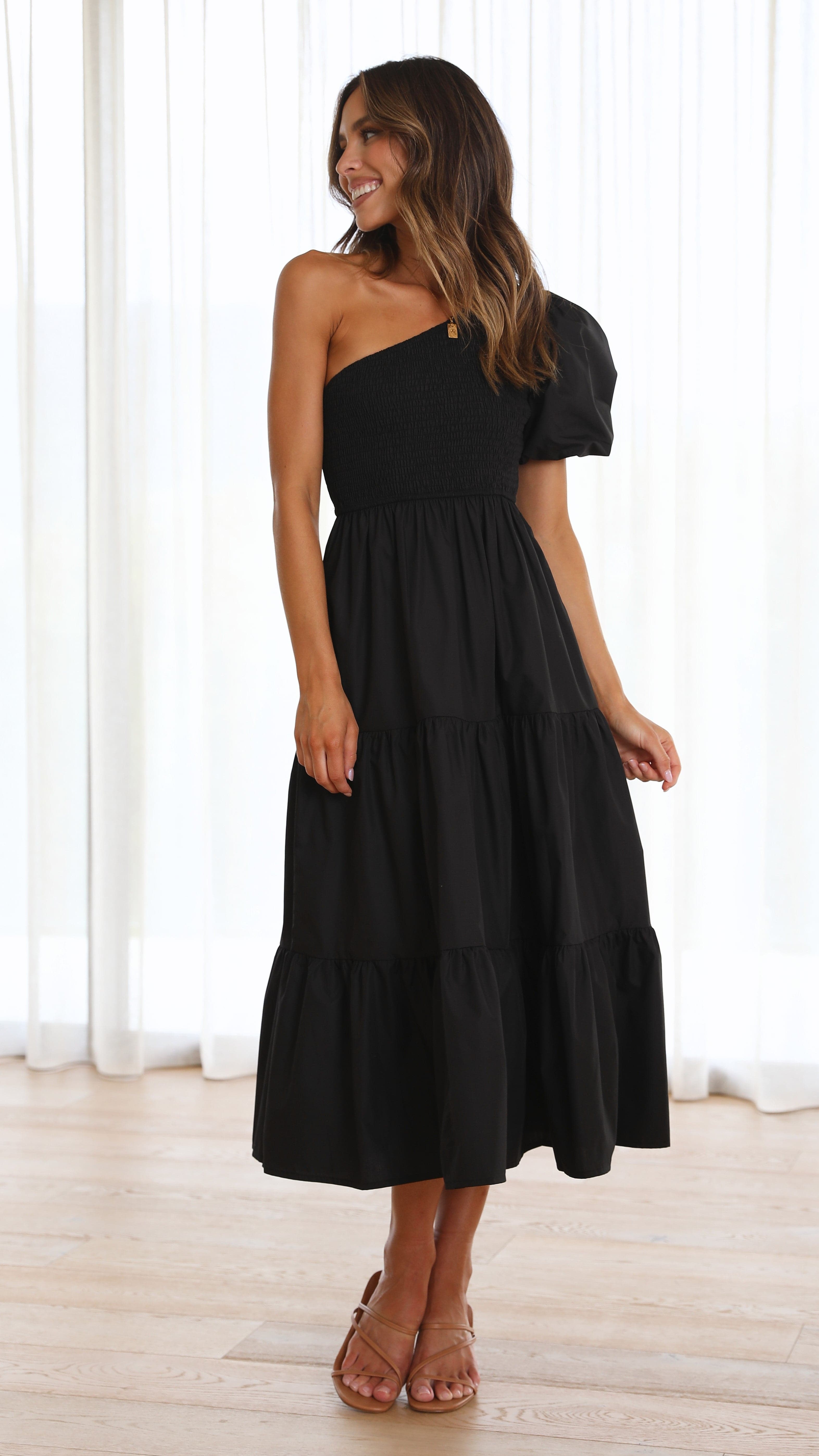 Frankie Maxi Dress - Black-Sunshines Bliss