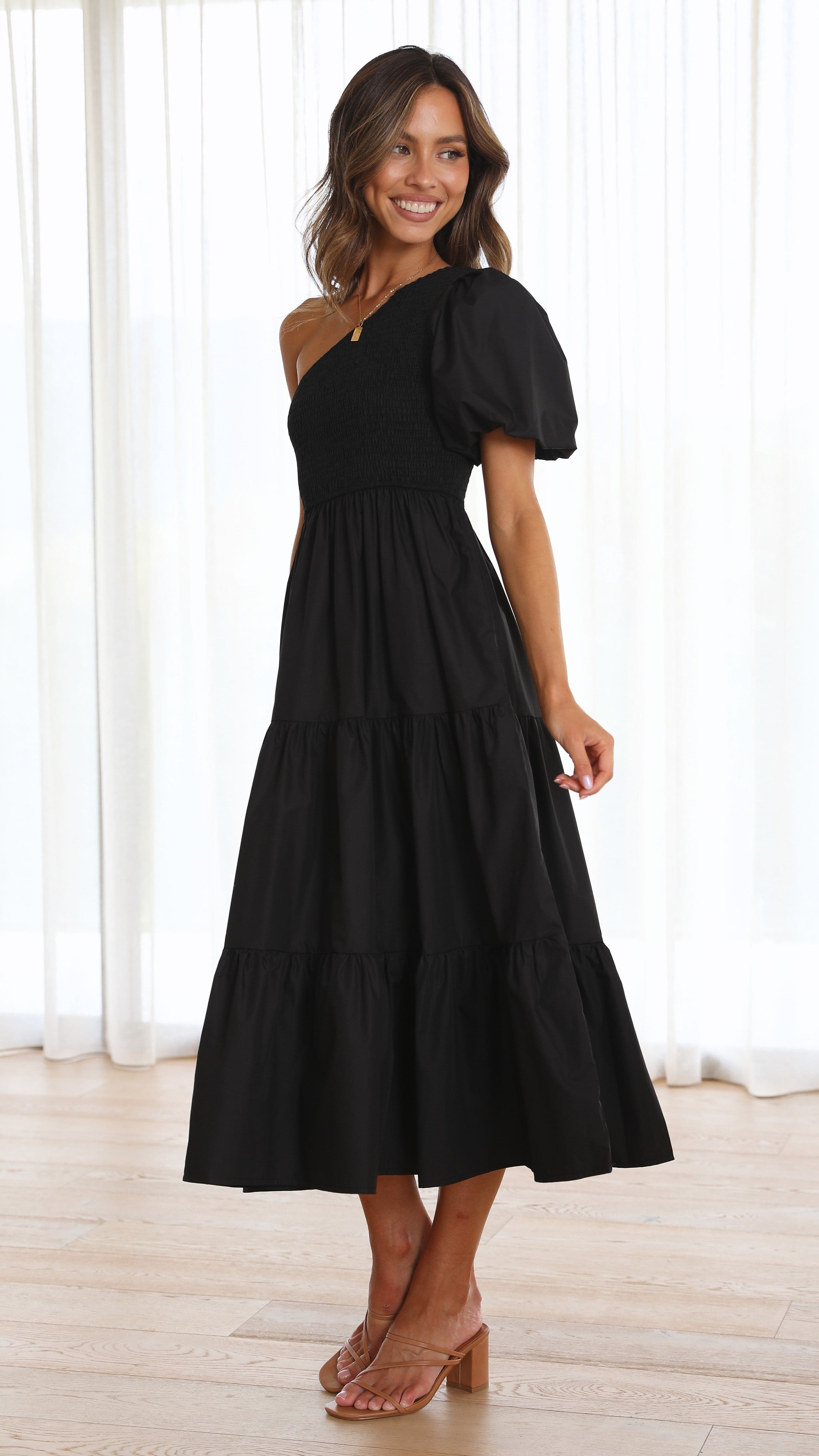 Frankie Maxi Dress - Black-Sunshines Bliss