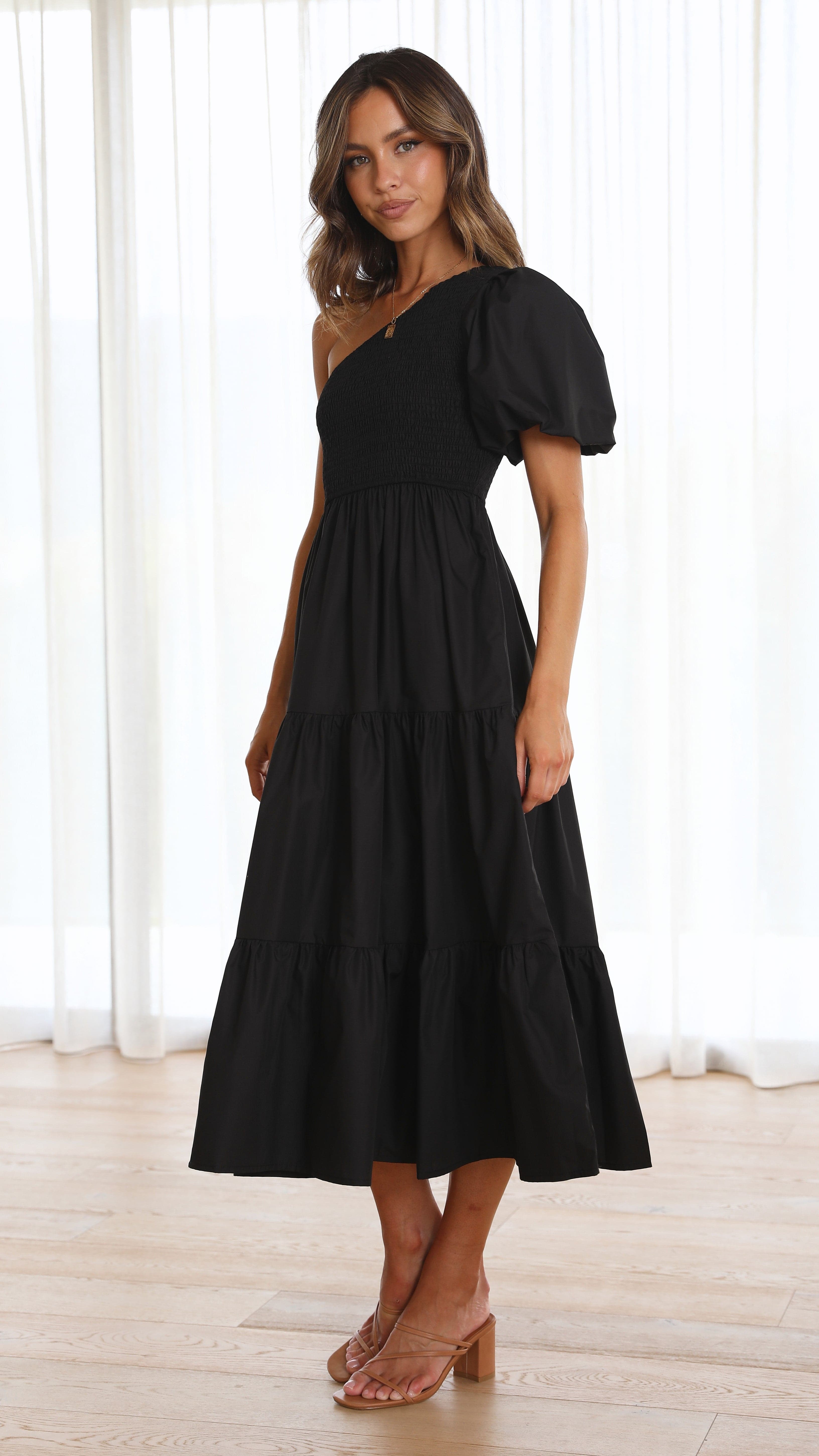 Frankie Maxi Dress - Black-Sunshines Bliss