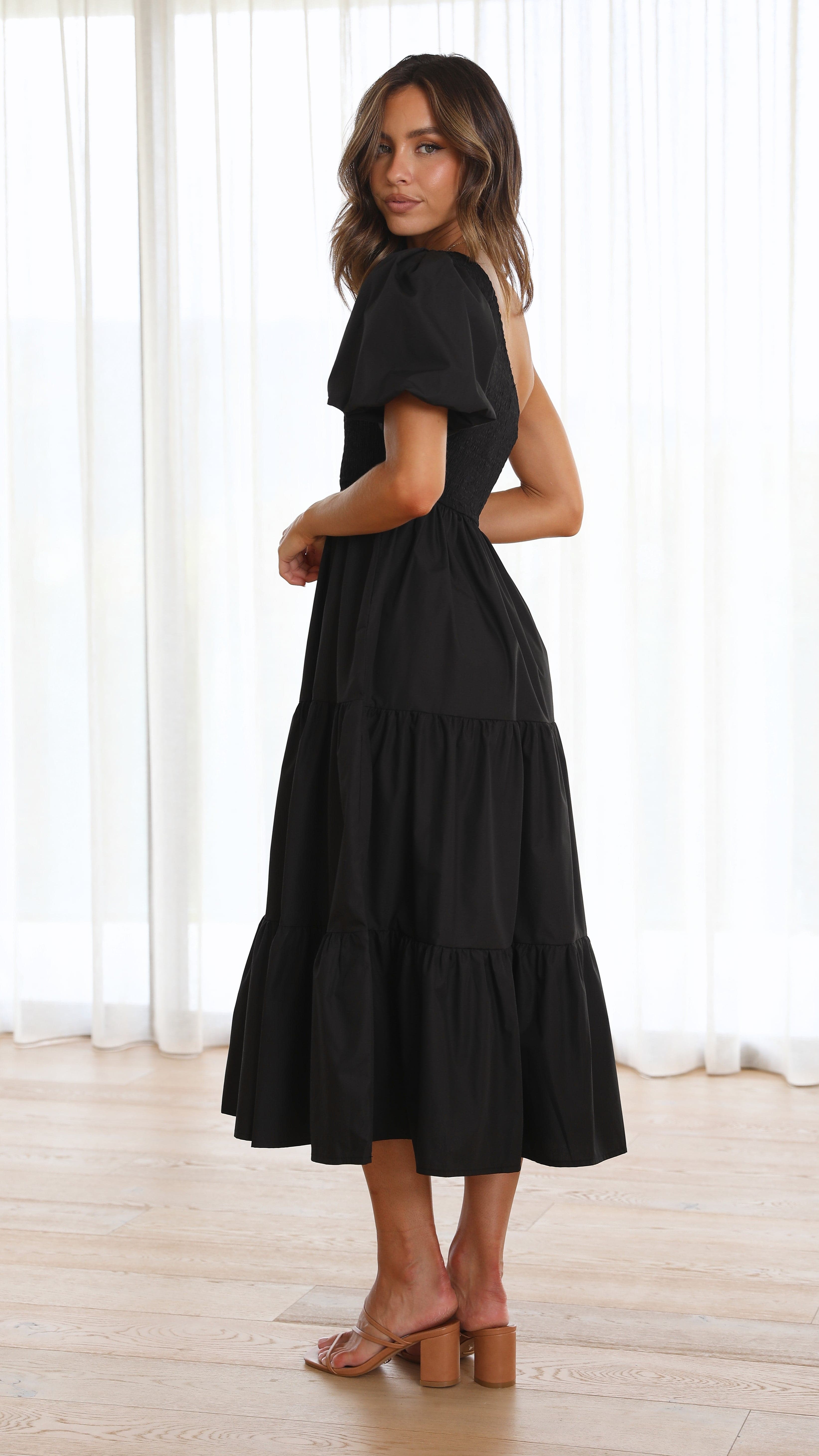 Frankie Maxi Dress - Black-Sunshines Bliss
