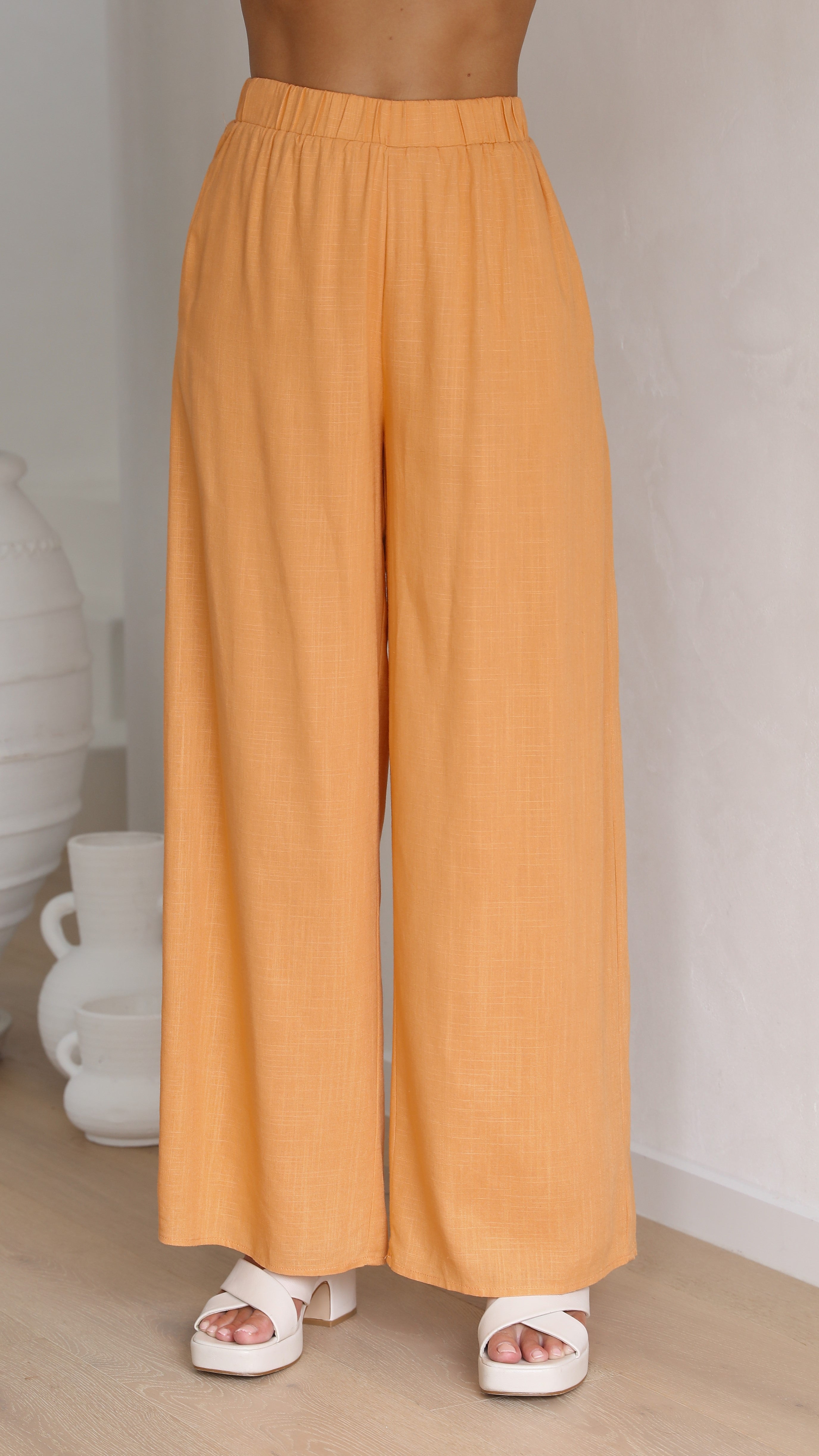 Natalie Pants - Sunset Orange-Sunshines Bliss