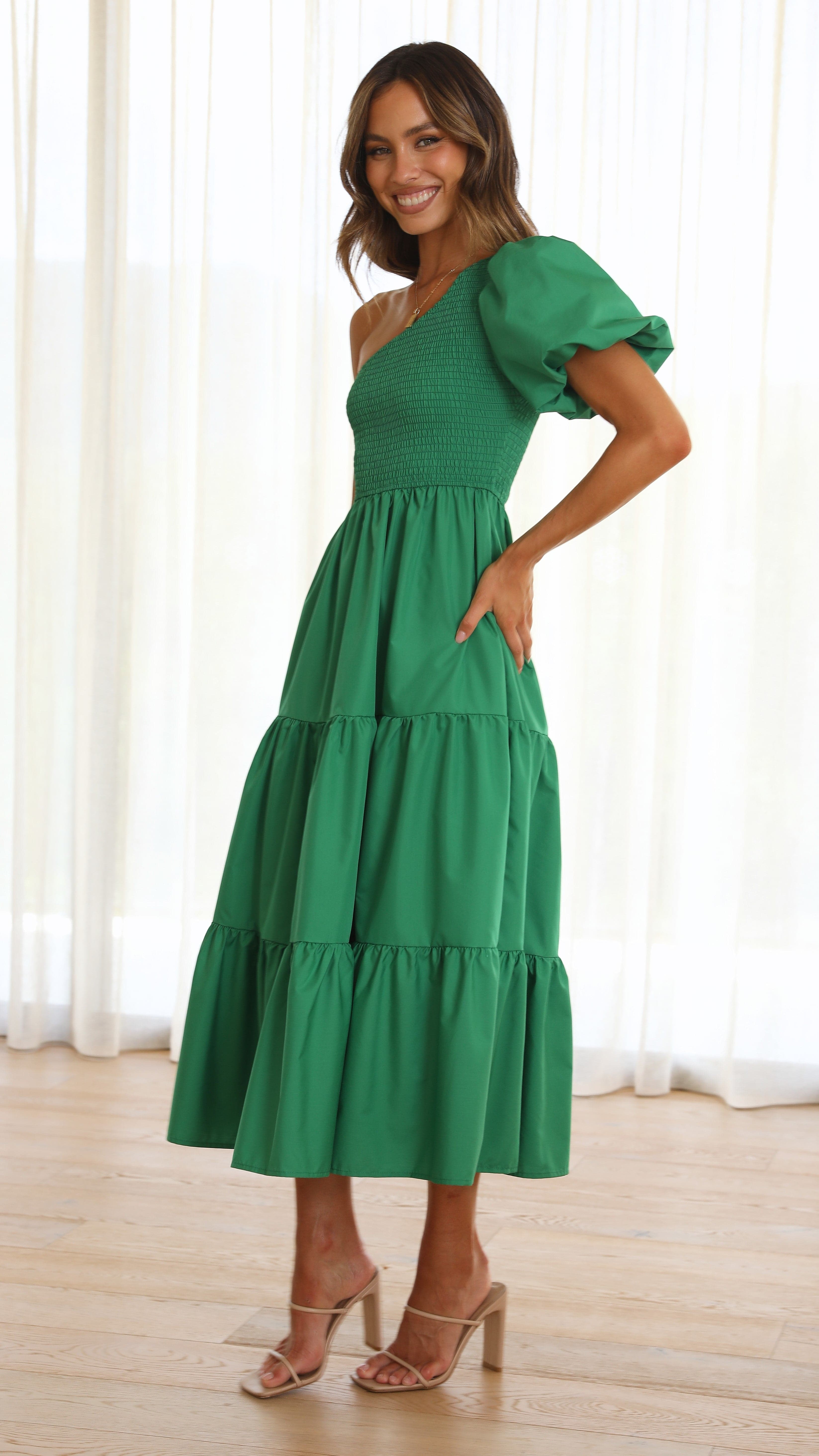 Frankie Maxi Dress - Emerald-Sunshines Bliss