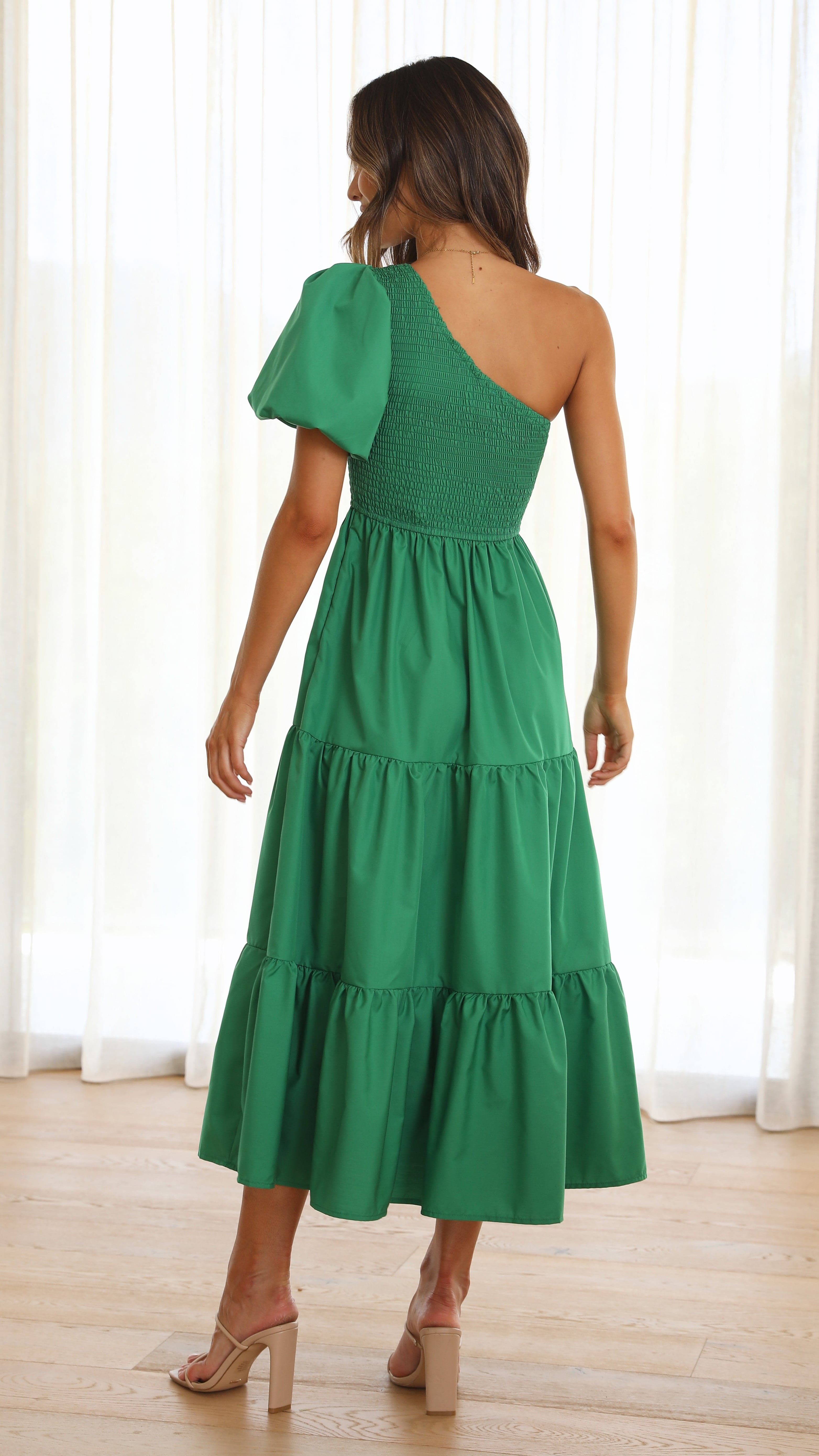 Frankie Maxi Dress - Emerald-Sunshines Bliss