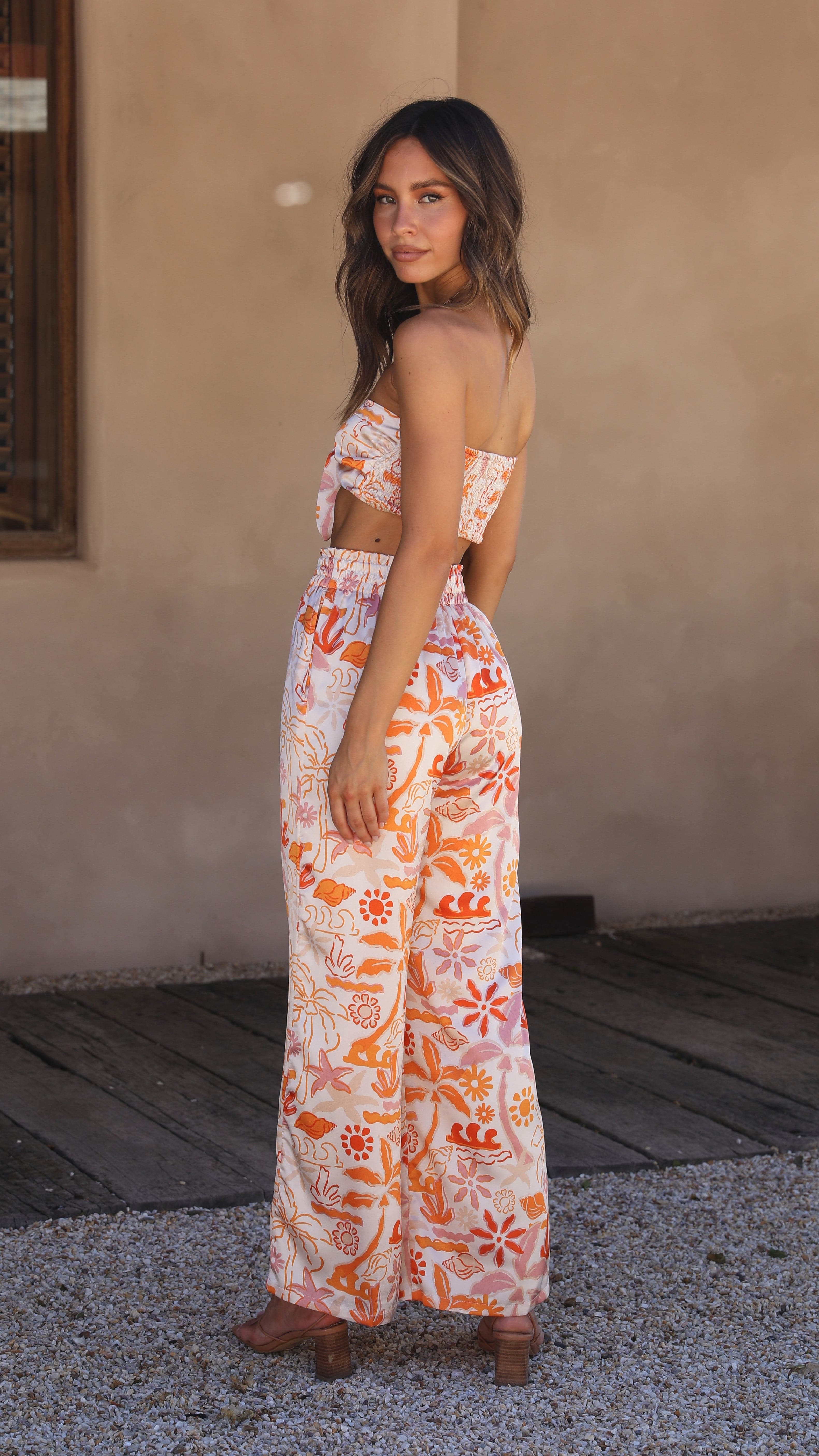 Calypso Pants - Seaview Print-Sunshines Bliss