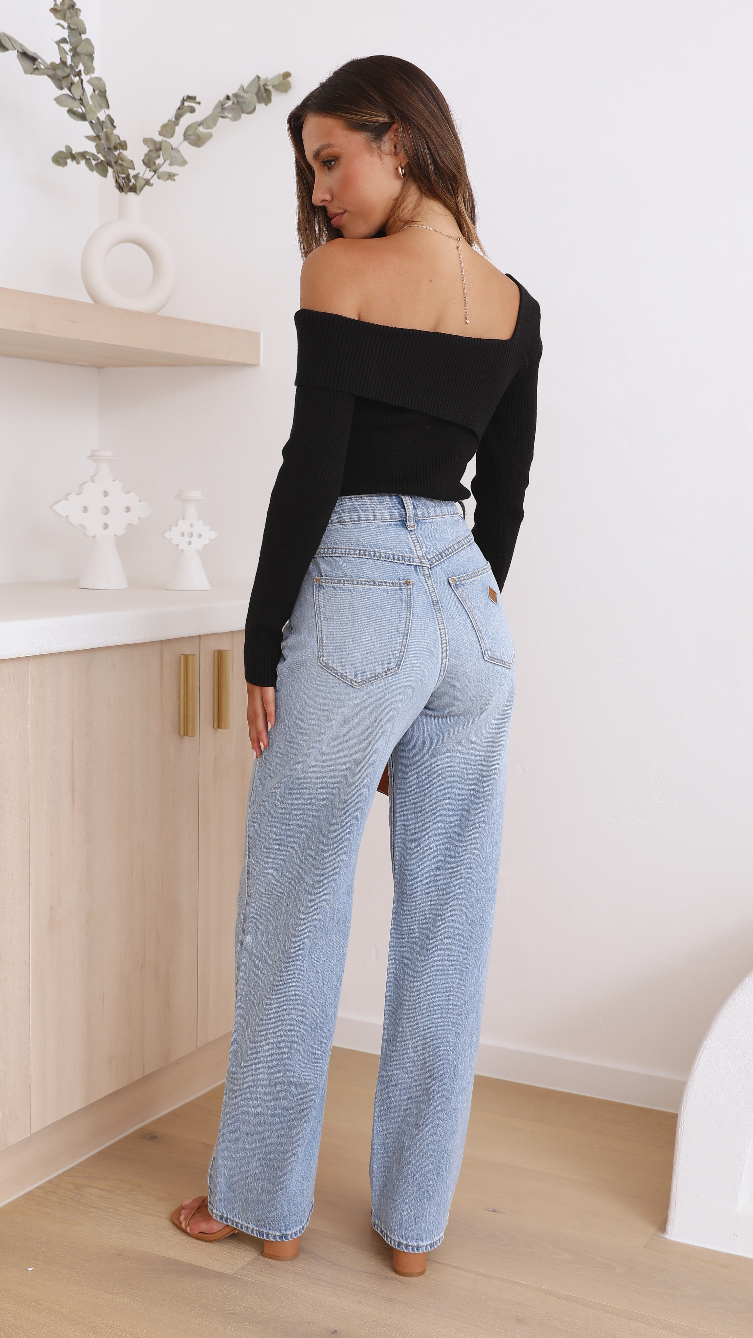 Natalia Knit Top - Black-Sunshines Bliss