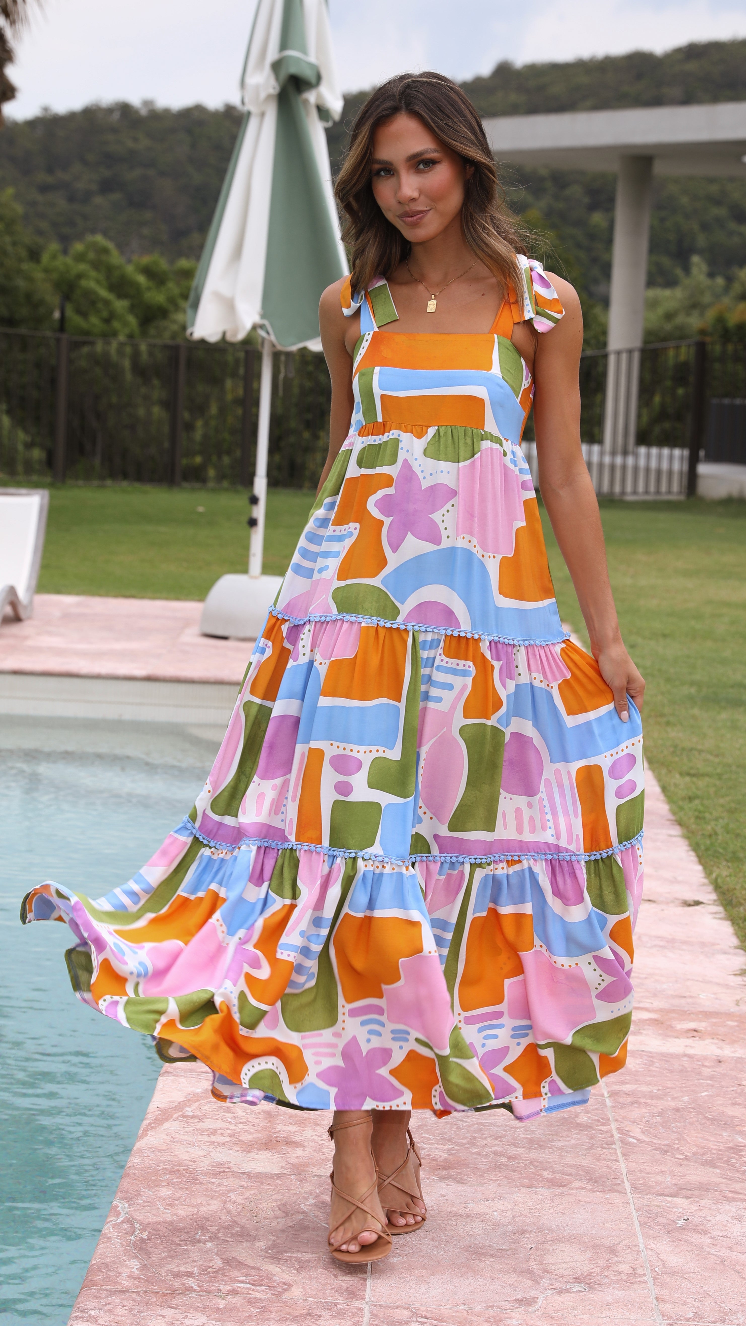 Adeline Maxi Dress - Pablo Print-Sunshines Bliss