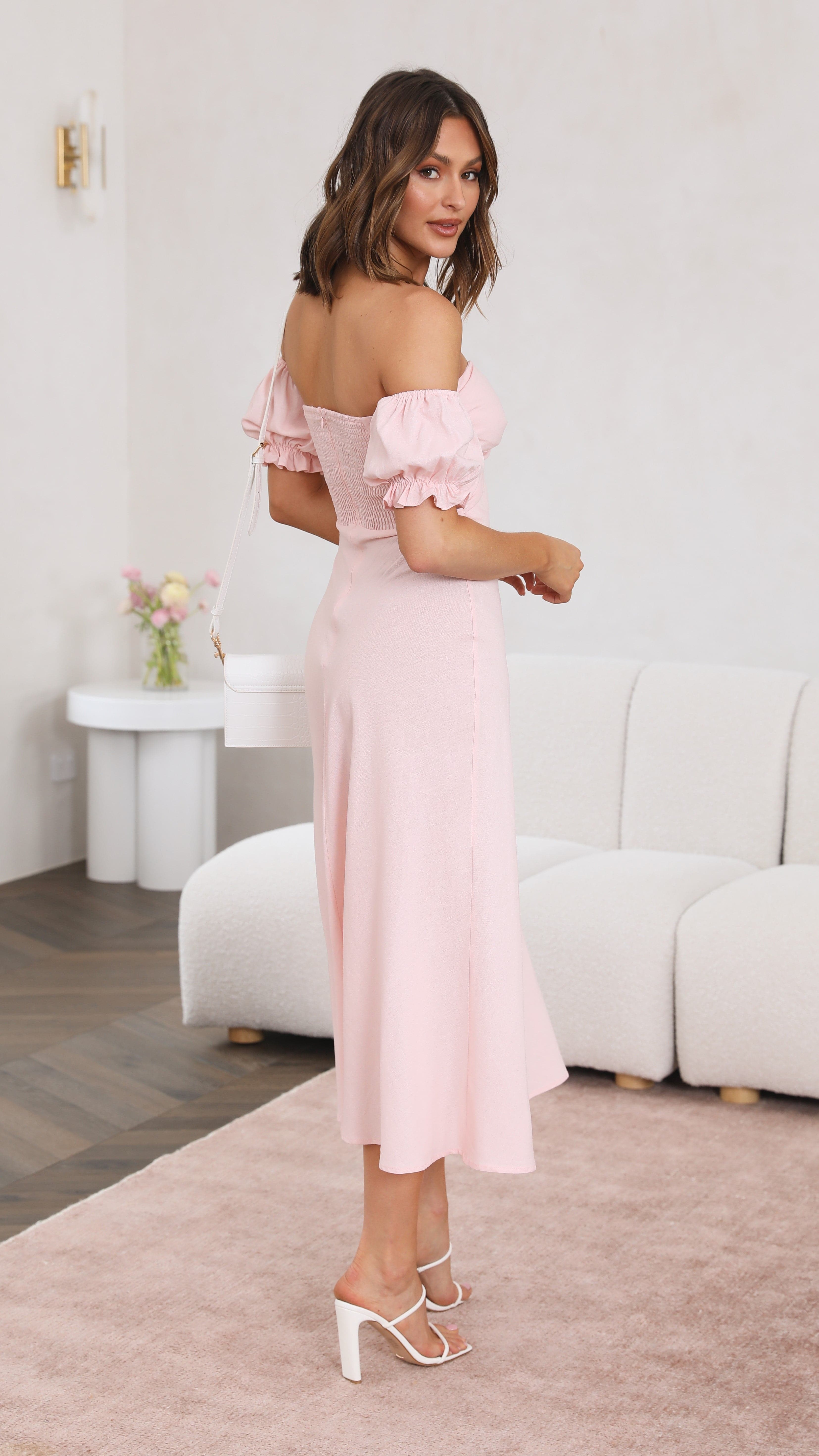Chey Maxi Dress - Blush-Sunshines Bliss