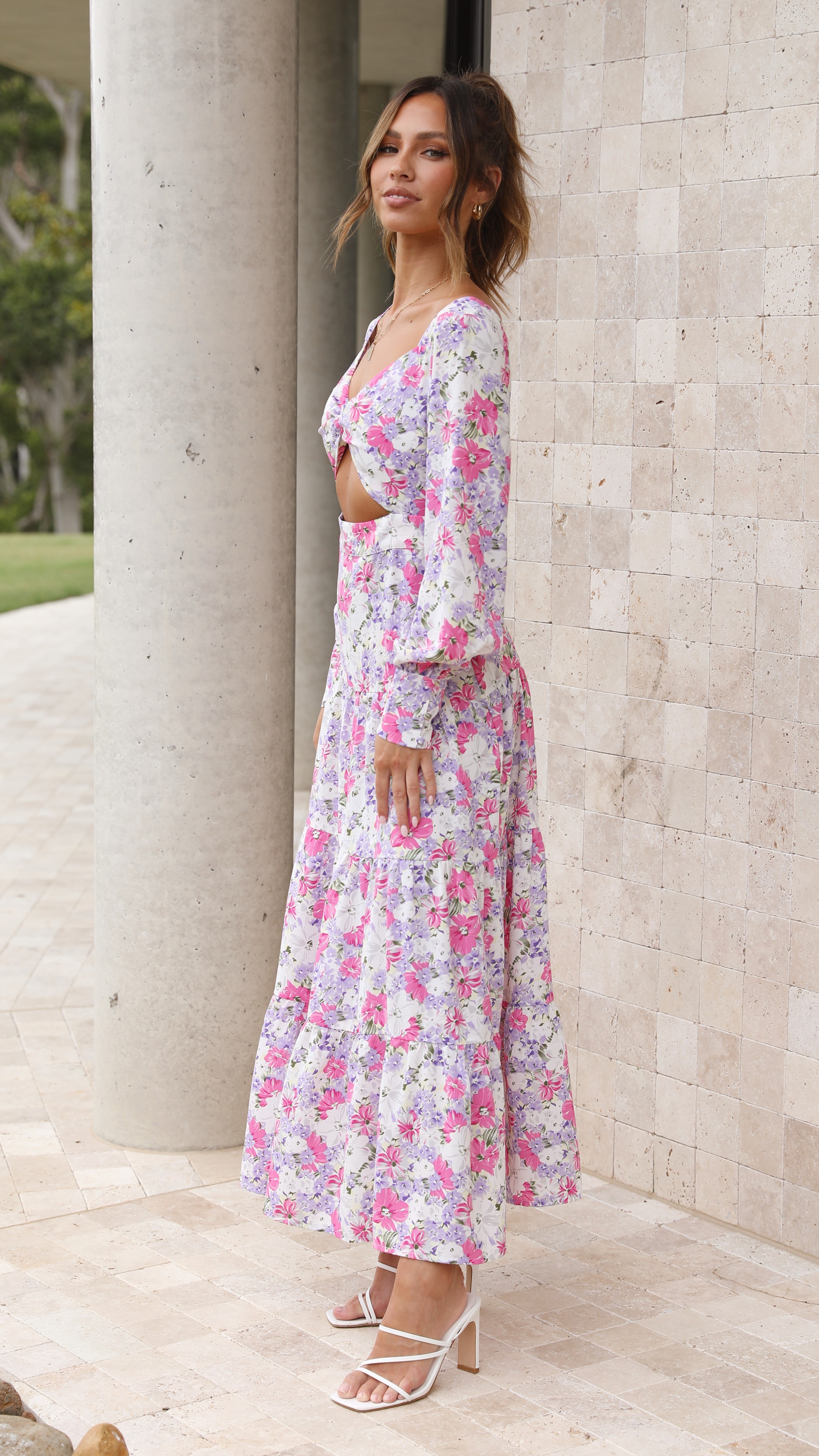 Danette Maxi Dress - Lilac Floral-Sunshines Bliss
