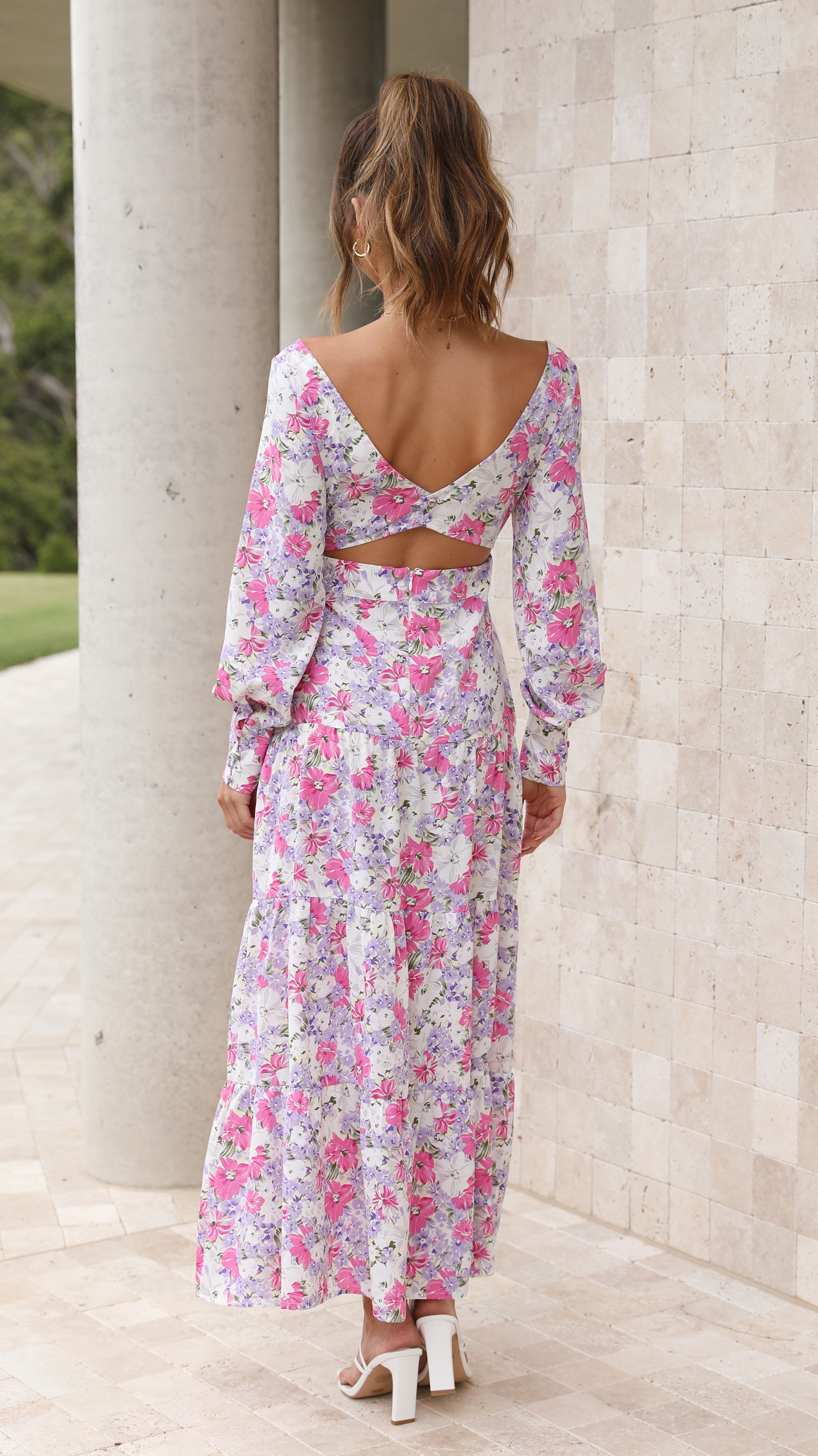 Danette Maxi Dress - Lilac Floral-Sunshines Bliss