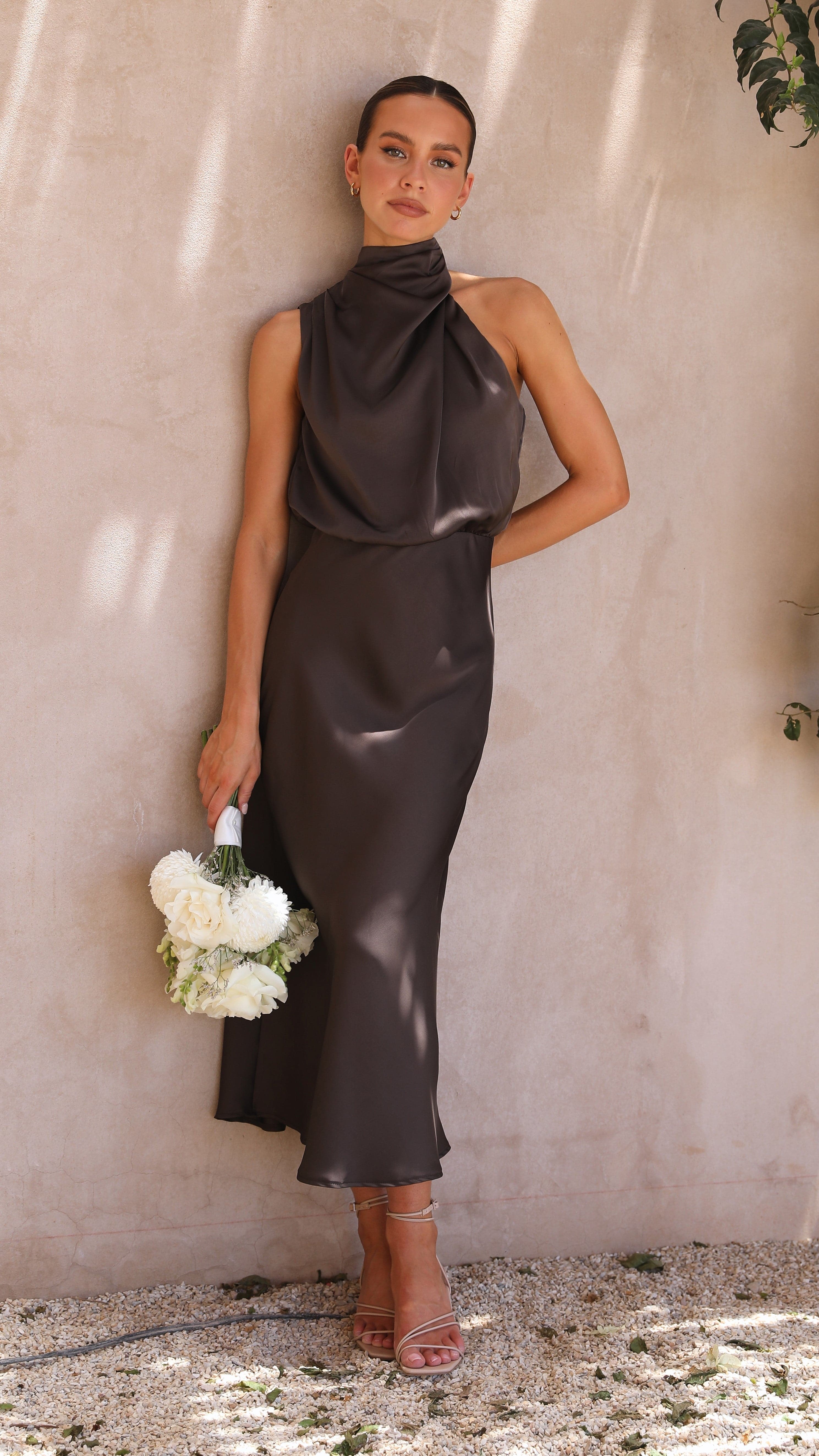 Esther Maxi Dress - Espresso-Sunshines Bliss