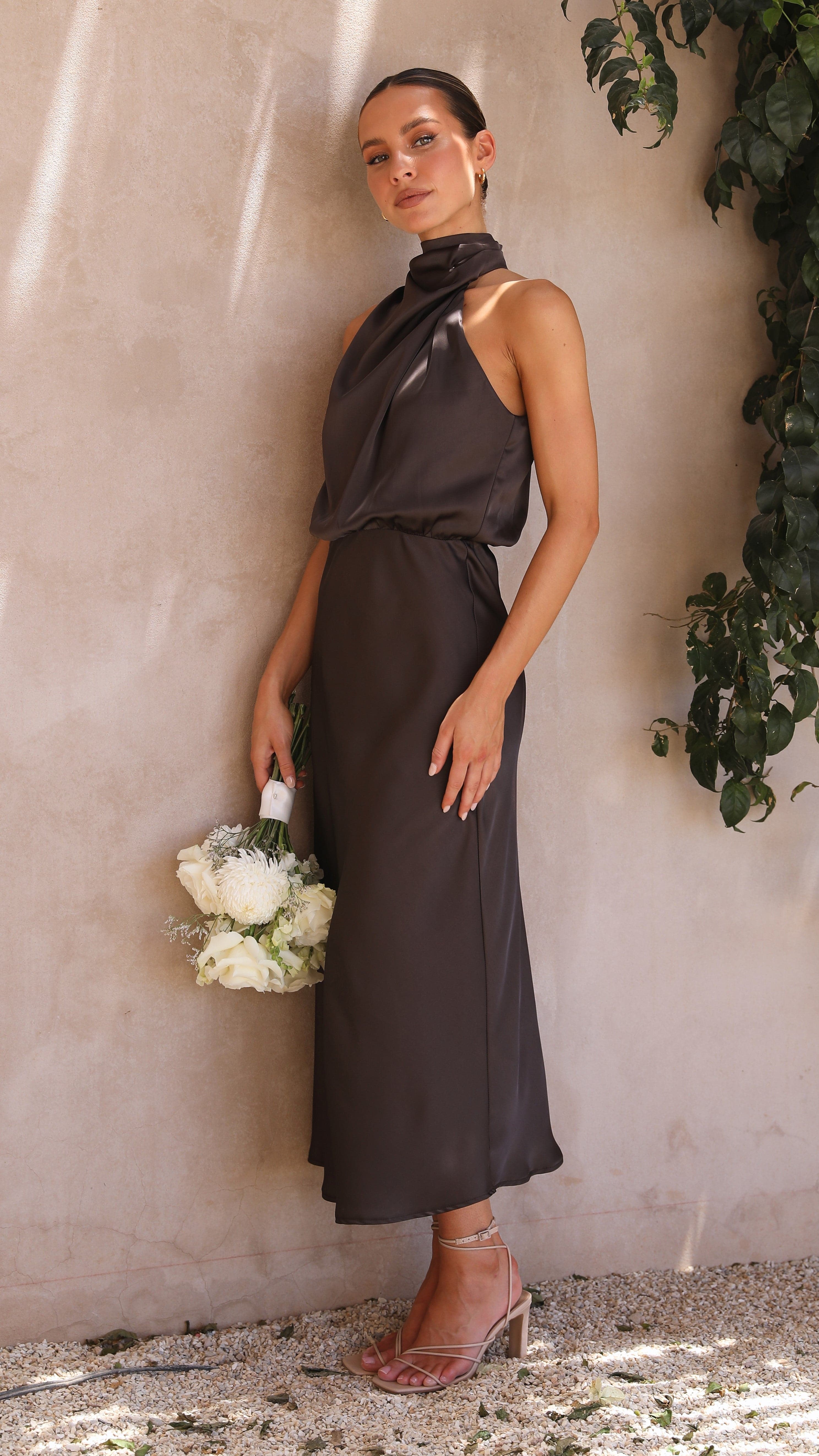 Esther Maxi Dress - Espresso-Sunshines Bliss