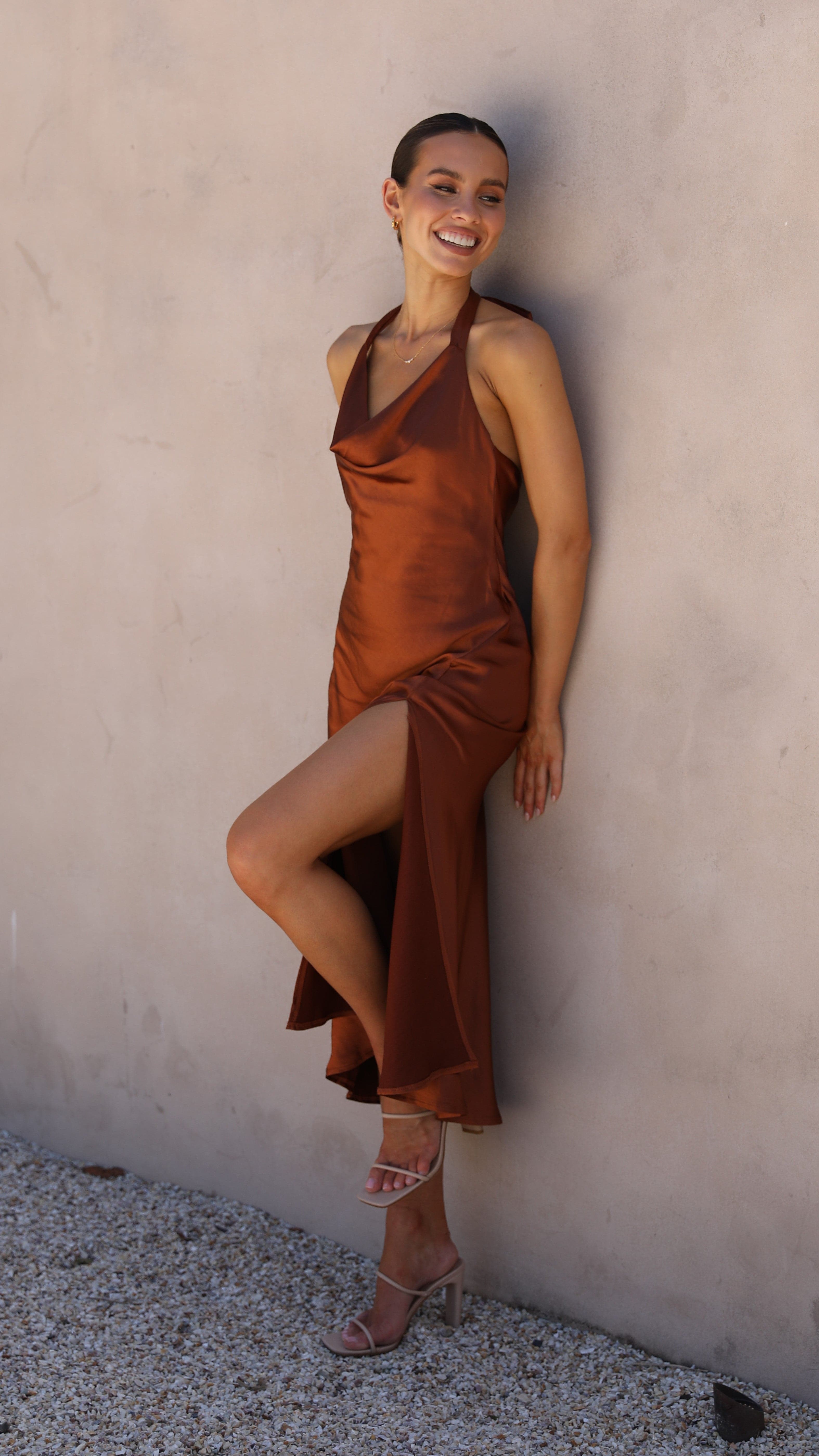 Sian Maxi Dress - Rust-Sunshines Bliss