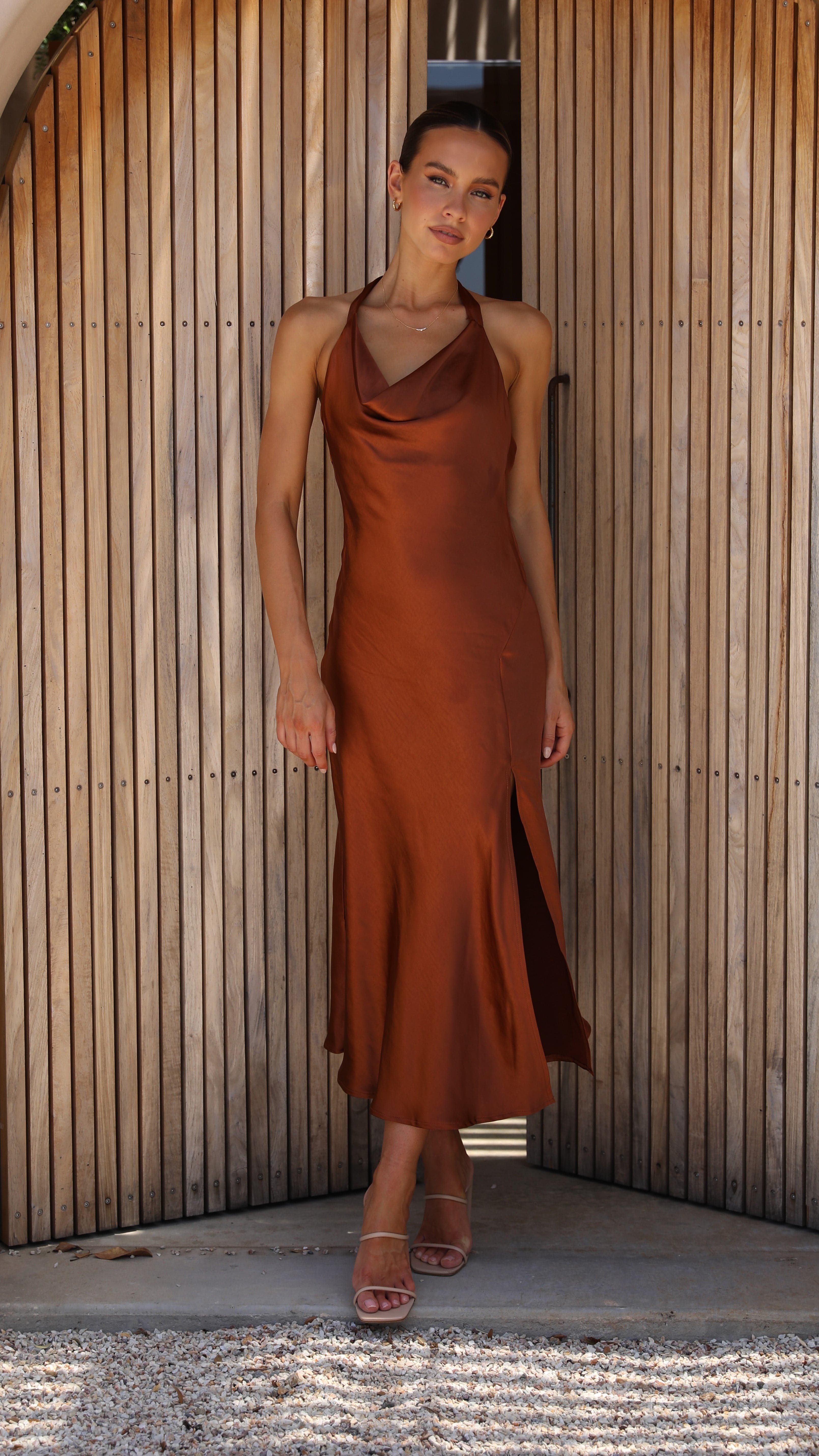 Sian Maxi Dress - Rust-Sunshines Bliss