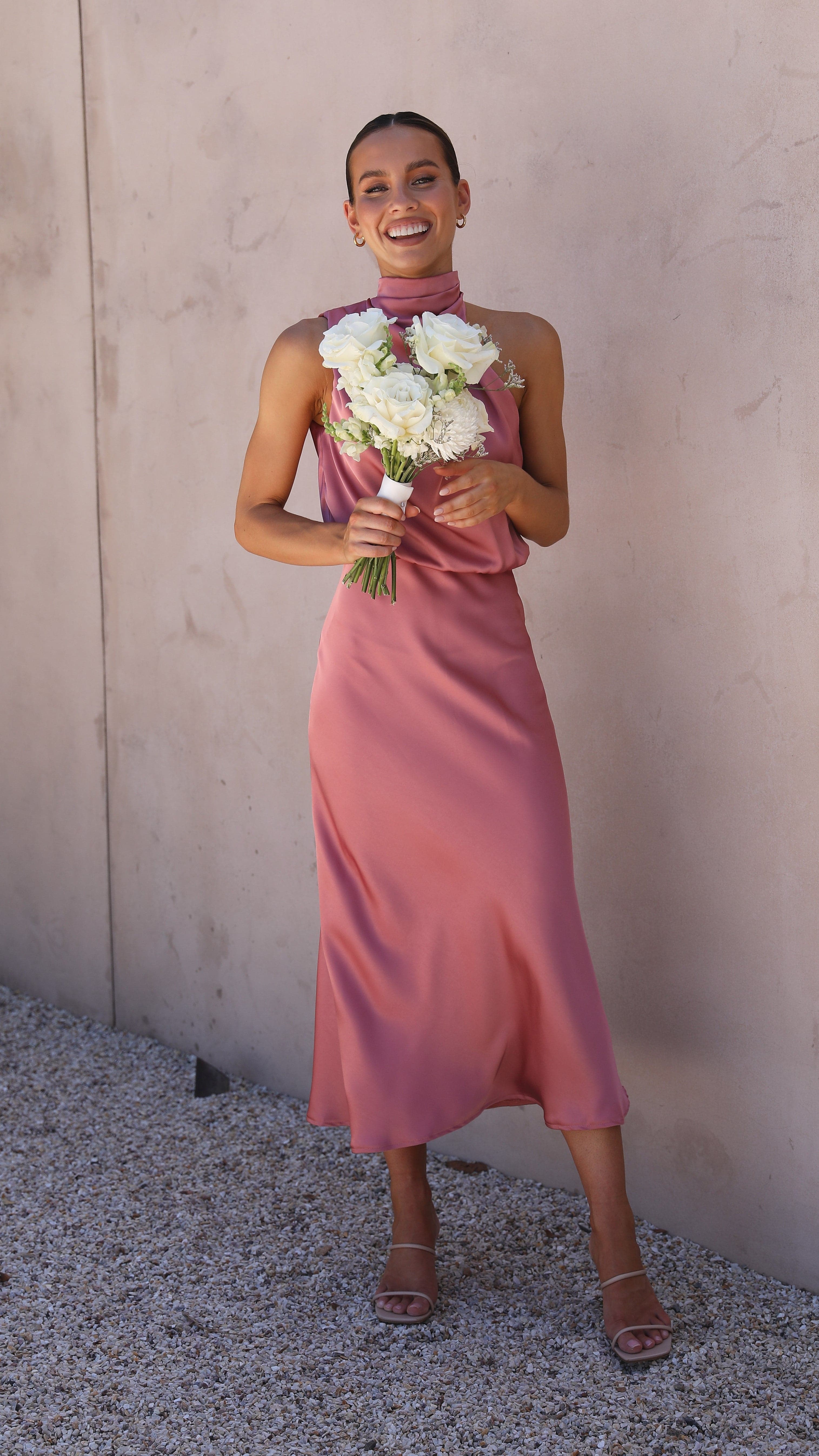 Esther Maxi Dress - Baked Rose-Sunshines Bliss