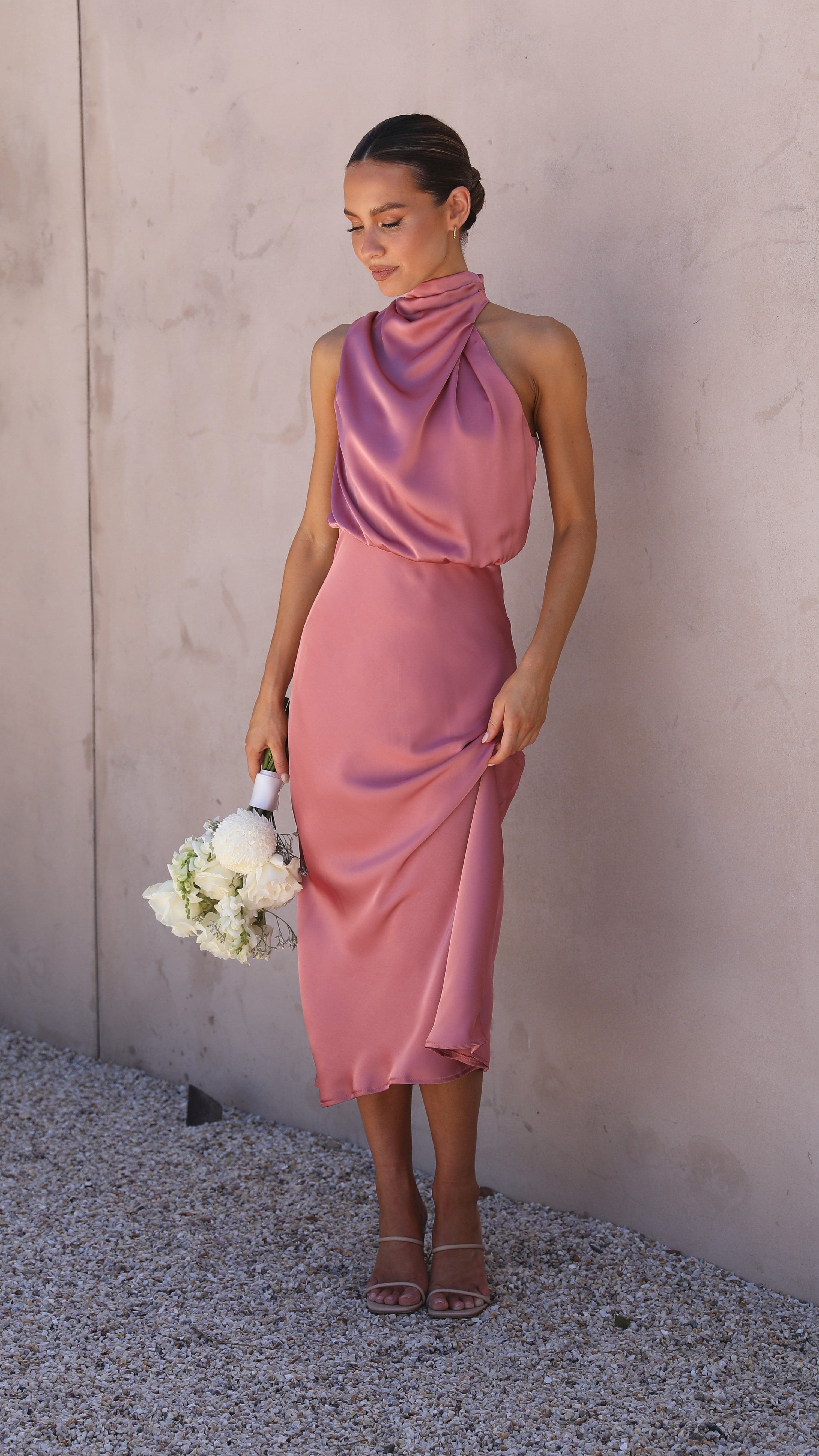 Esther Maxi Dress - Baked Rose-Sunshines Bliss