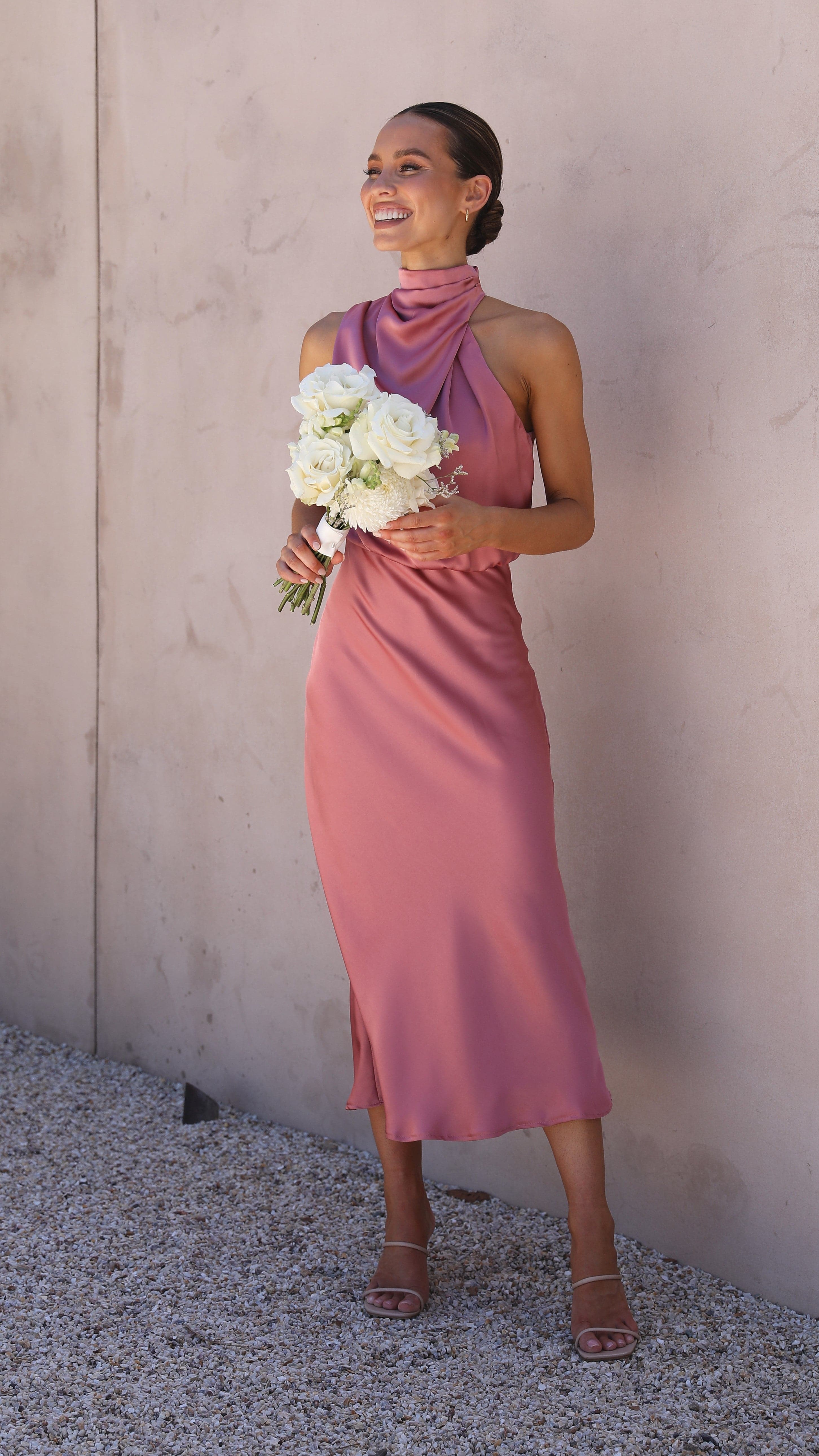 Esther Maxi Dress - Baked Rose-Sunshines Bliss