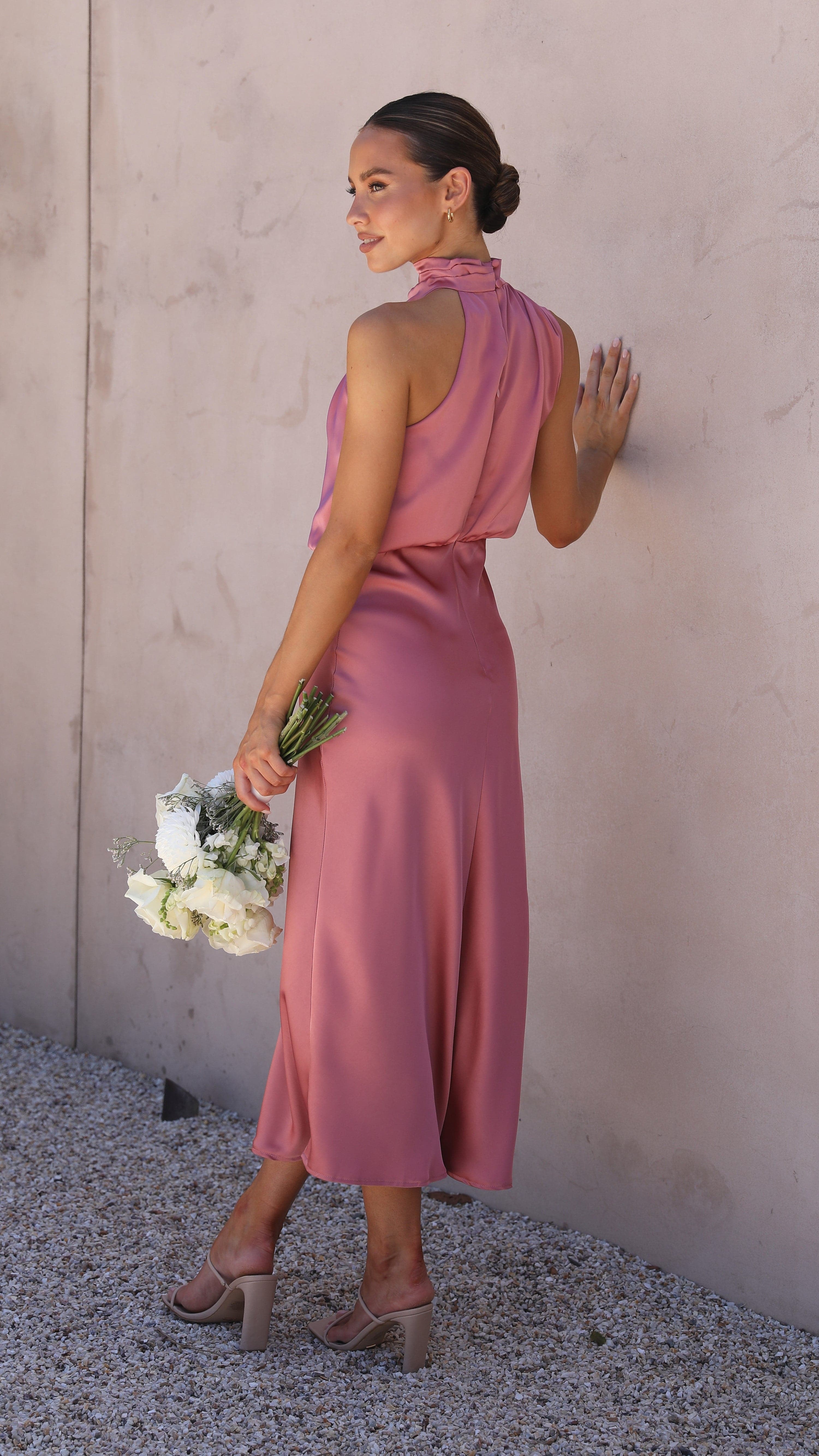 Esther Maxi Dress - Baked Rose-Sunshines Bliss