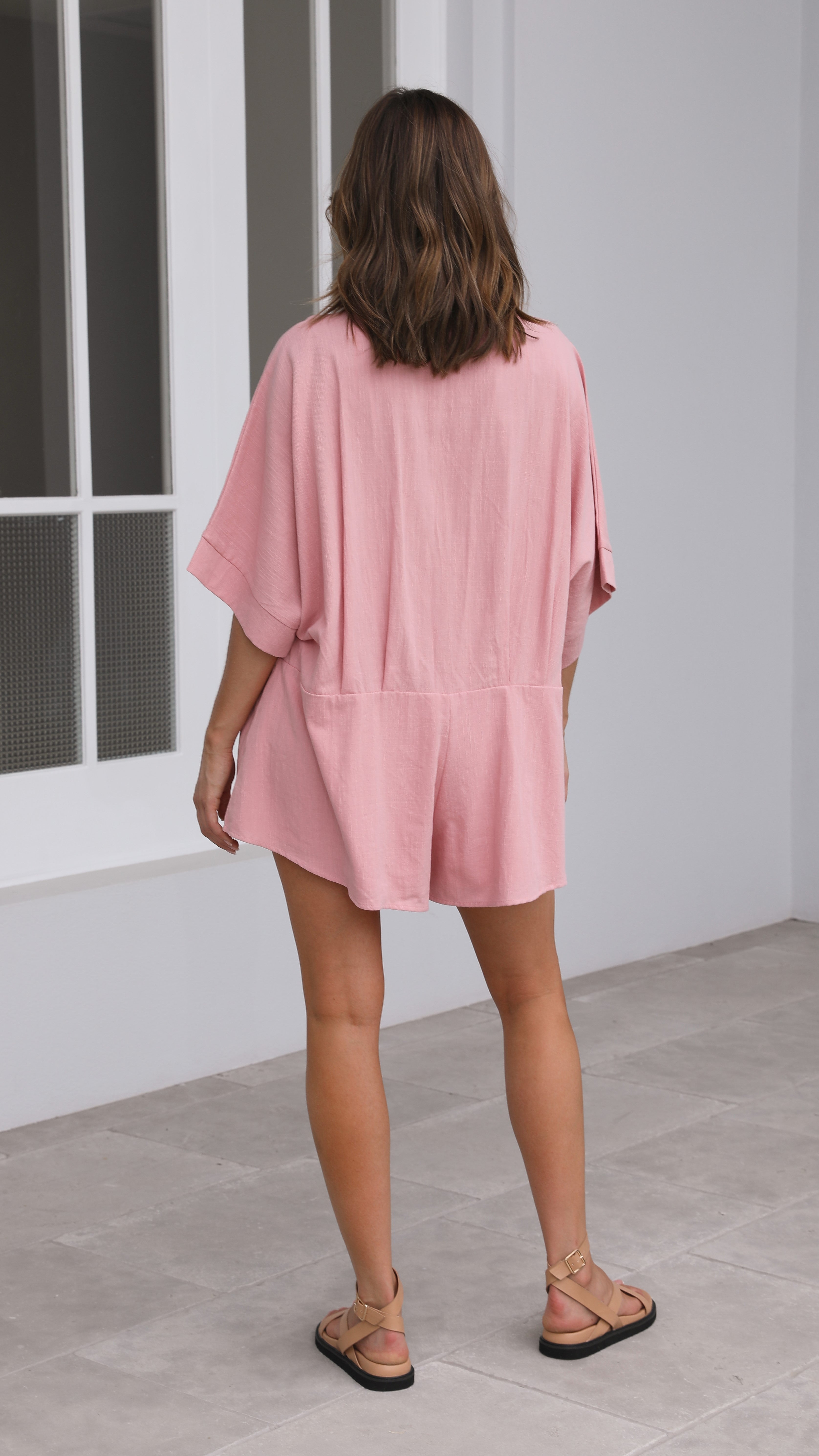 Bailin Playsuit - Pink-Sunshines Bliss