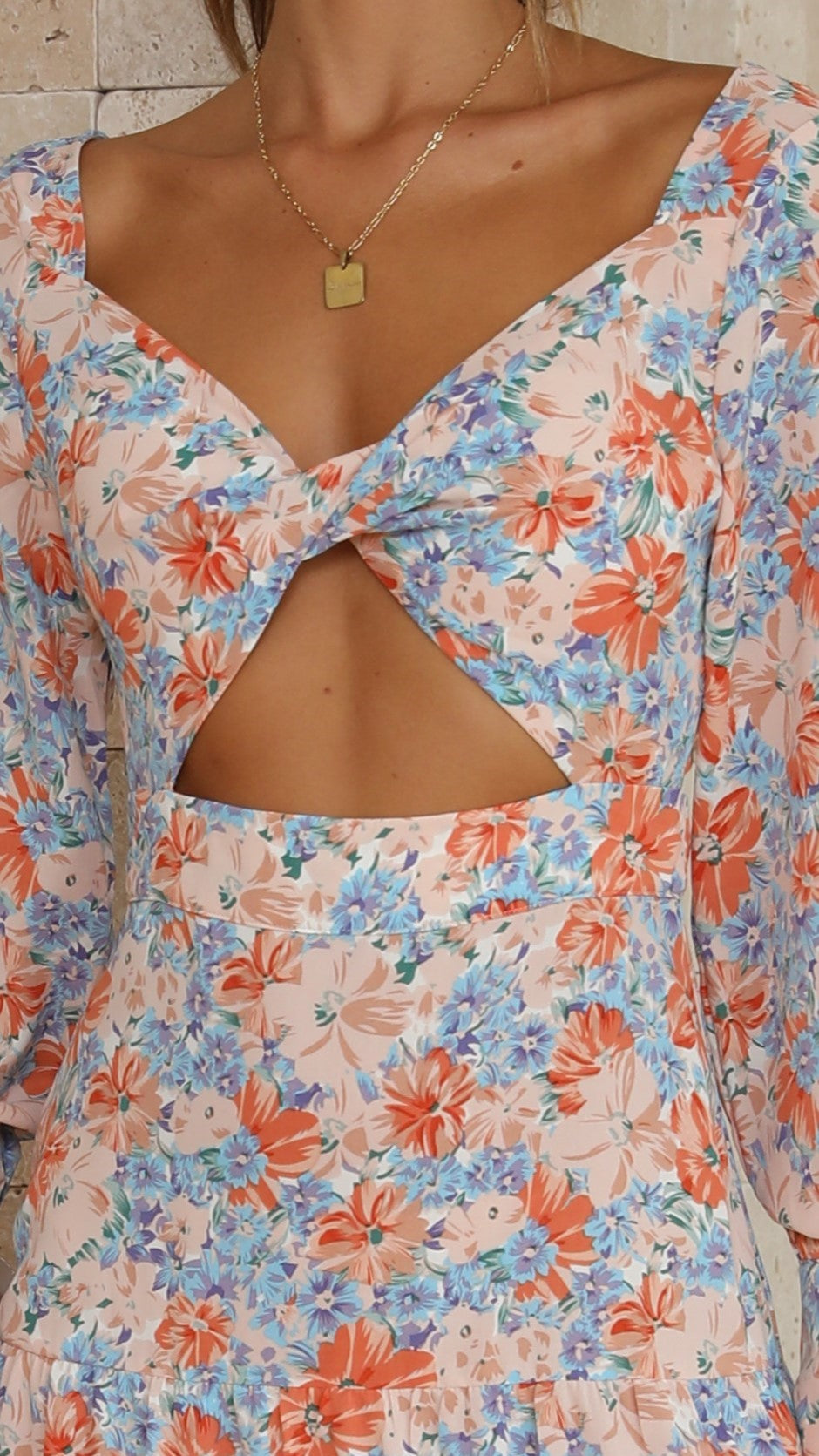 Danette Maxi Dress - Orange Floral-Sunshines Bliss