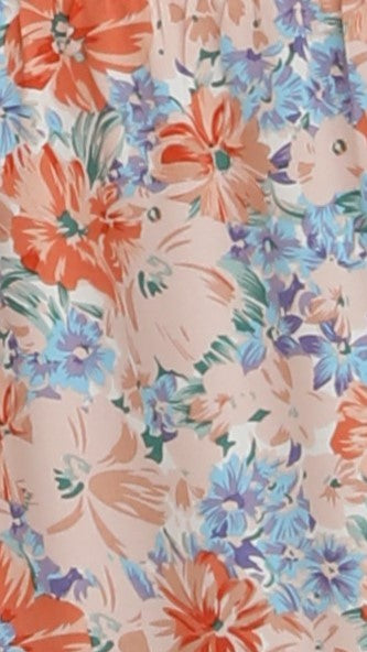 Danette Maxi Dress - Orange Floral-Sunshines Bliss