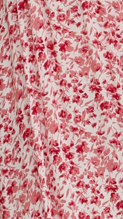 Madalaine Midi Dress - Pink Floral-Sunshines Bliss