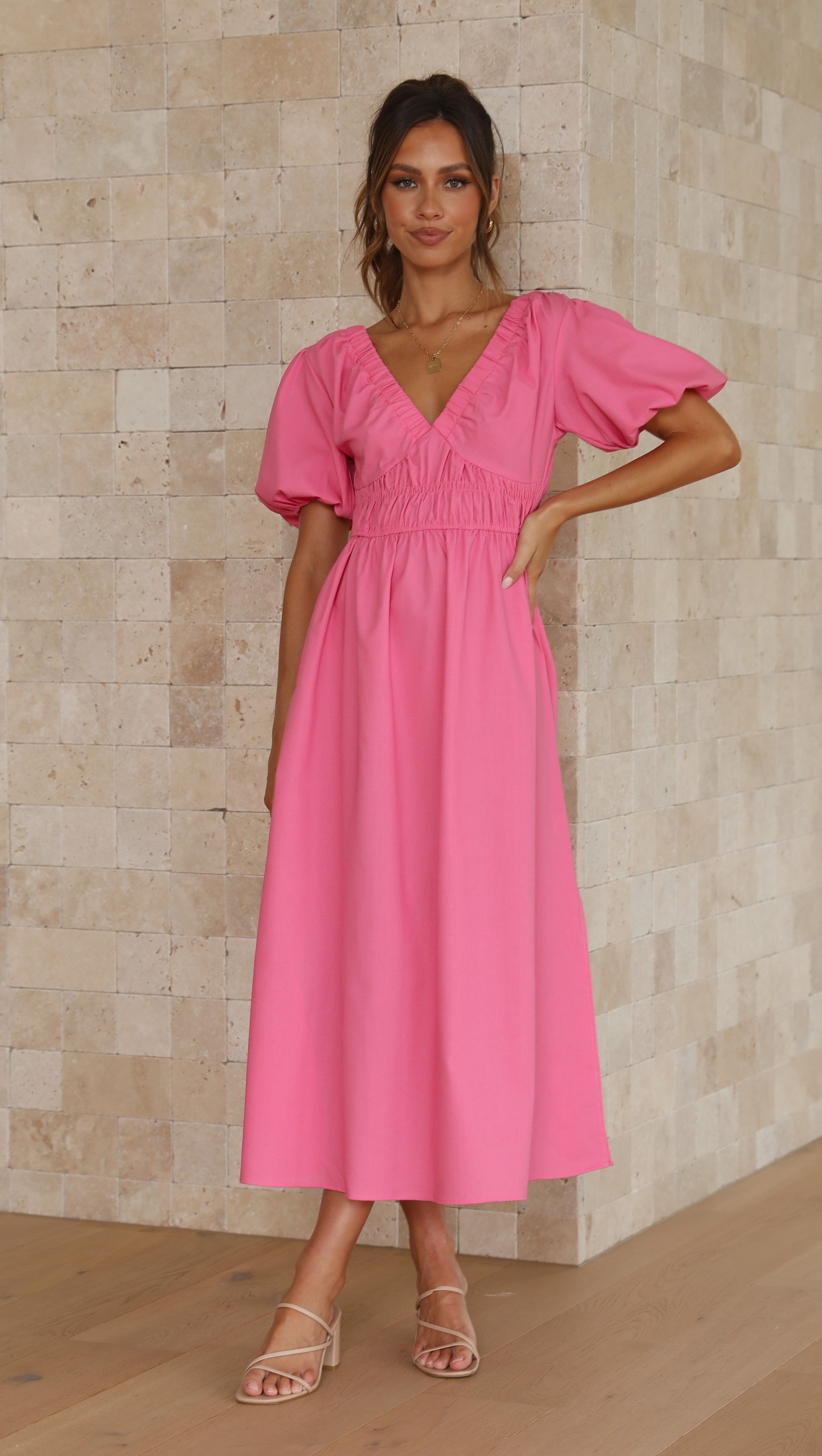 Fiore Maxi Dress - Pink-Sunshines Bliss