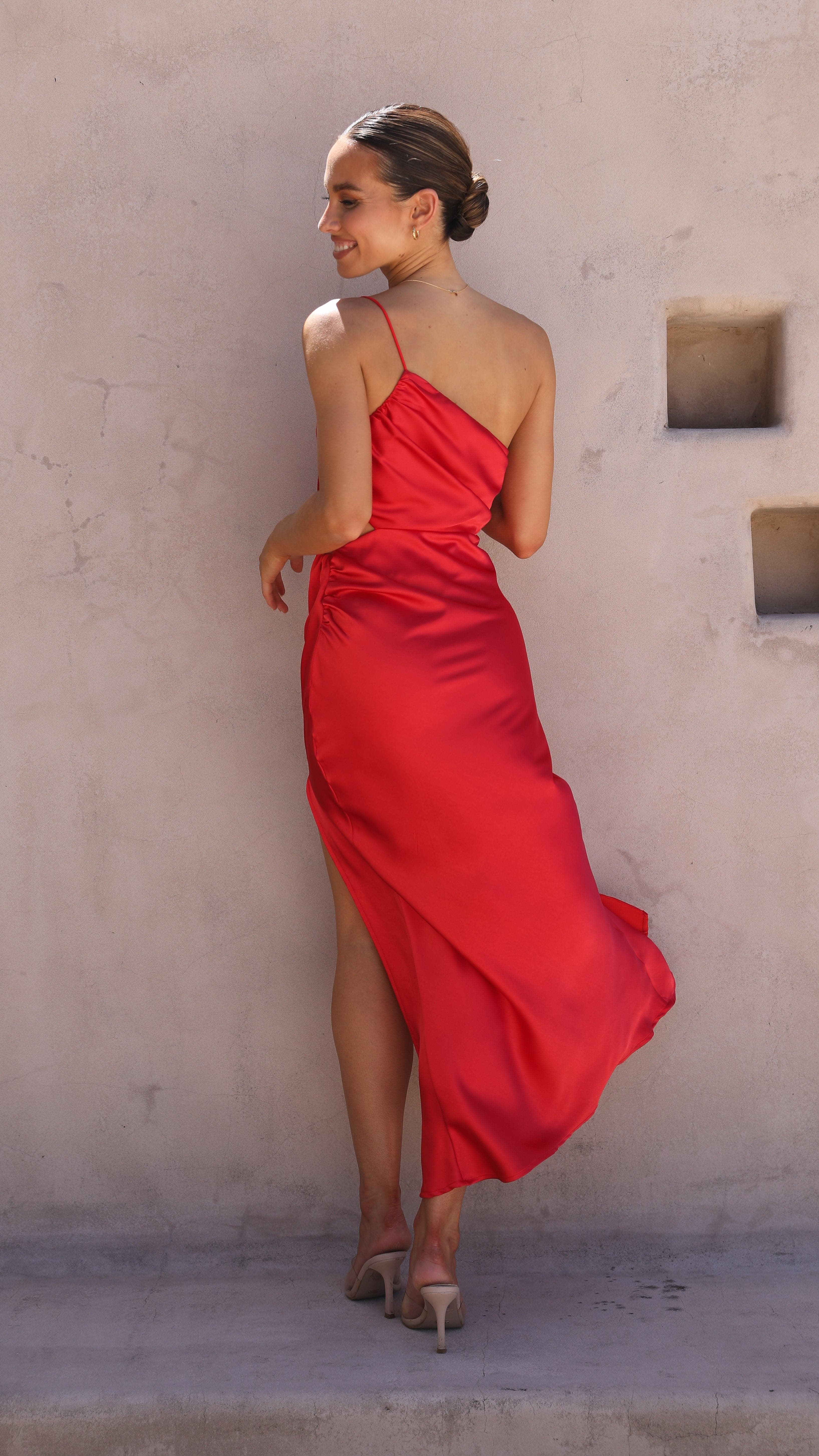 Nyla Maxi Dress - Red-Sunshines Bliss