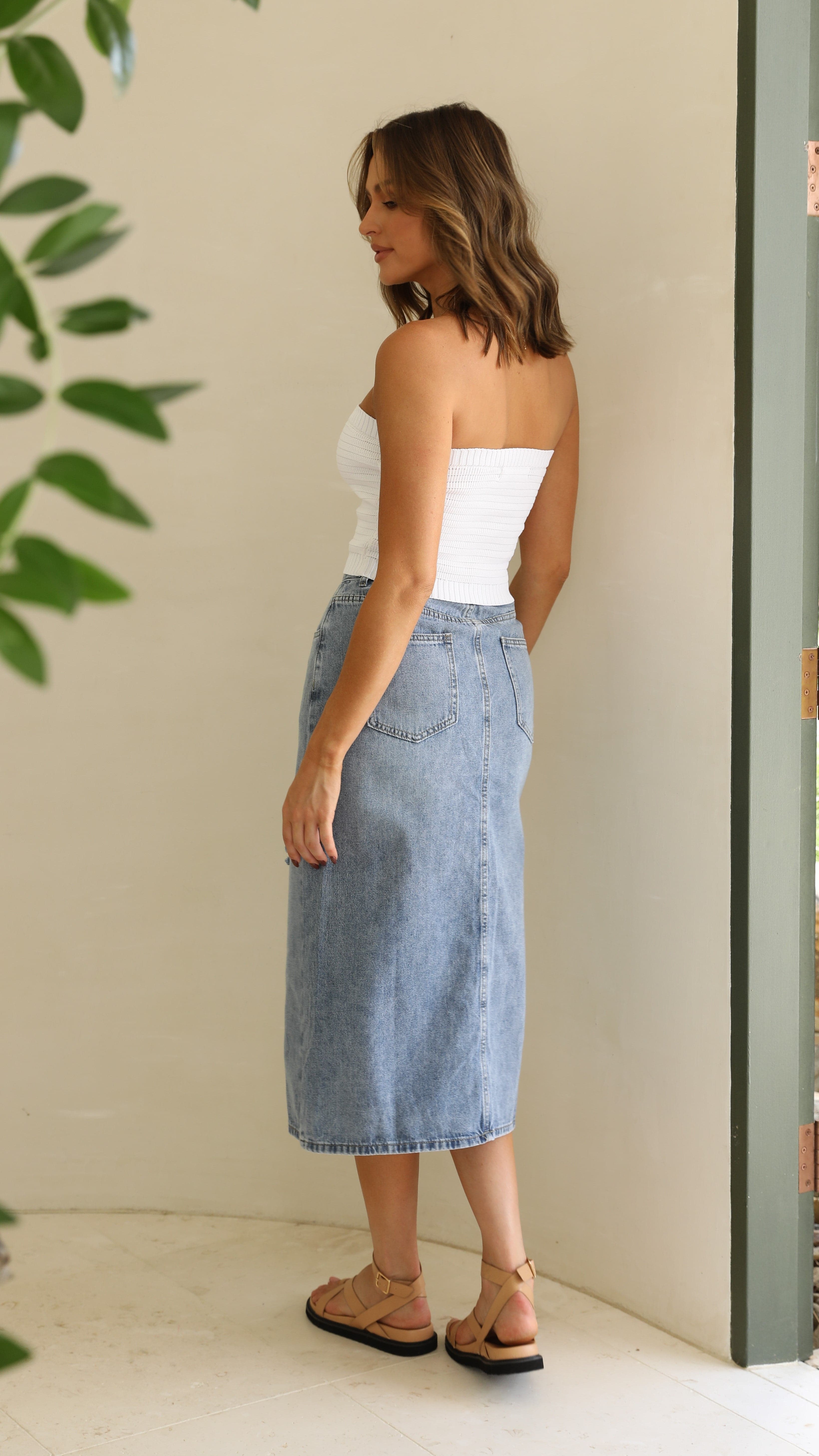 Kristen Crop Top - White-Sunshines Bliss