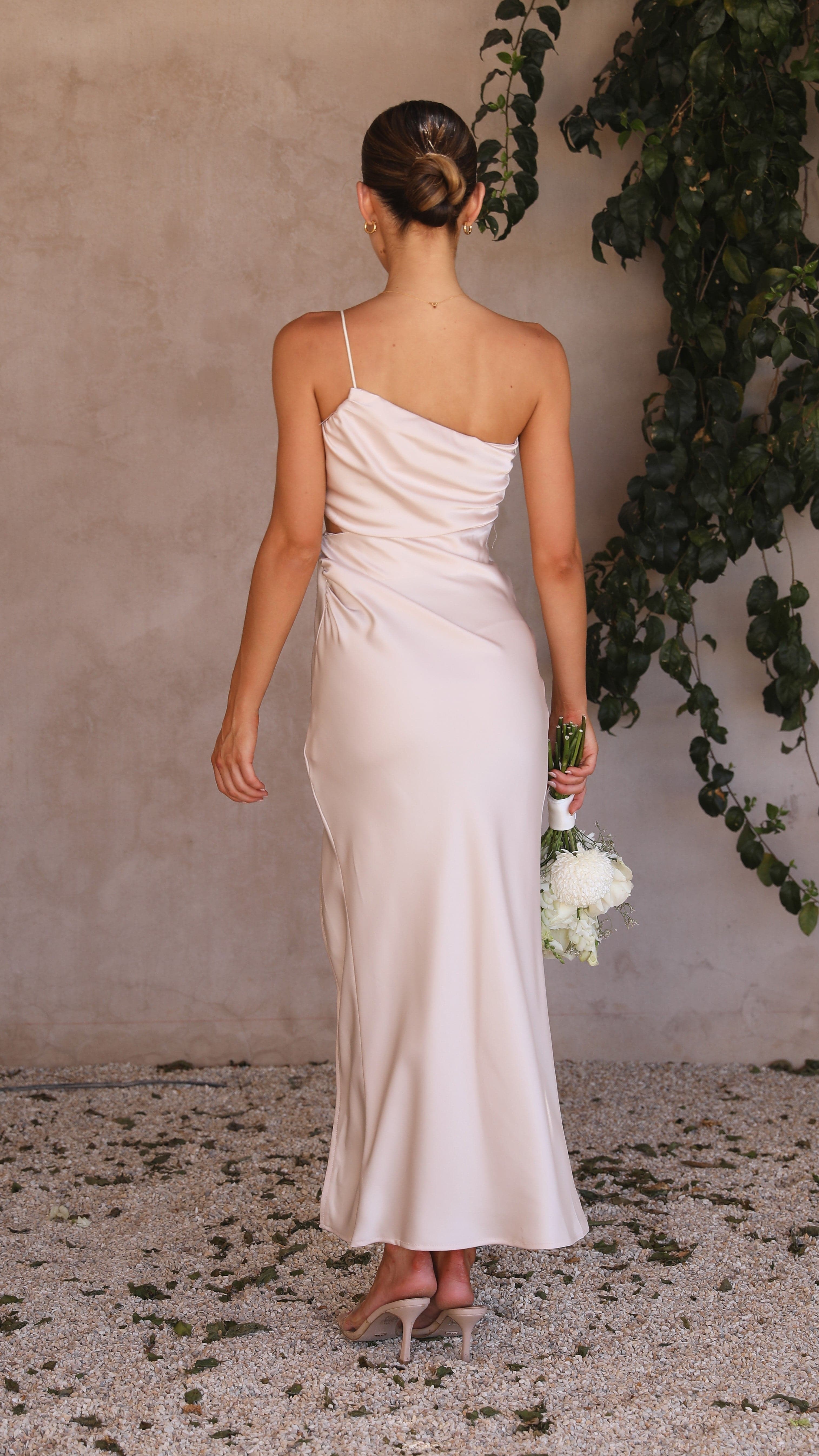 Nyla Maxi Dress - Champagne-Sunshines Bliss