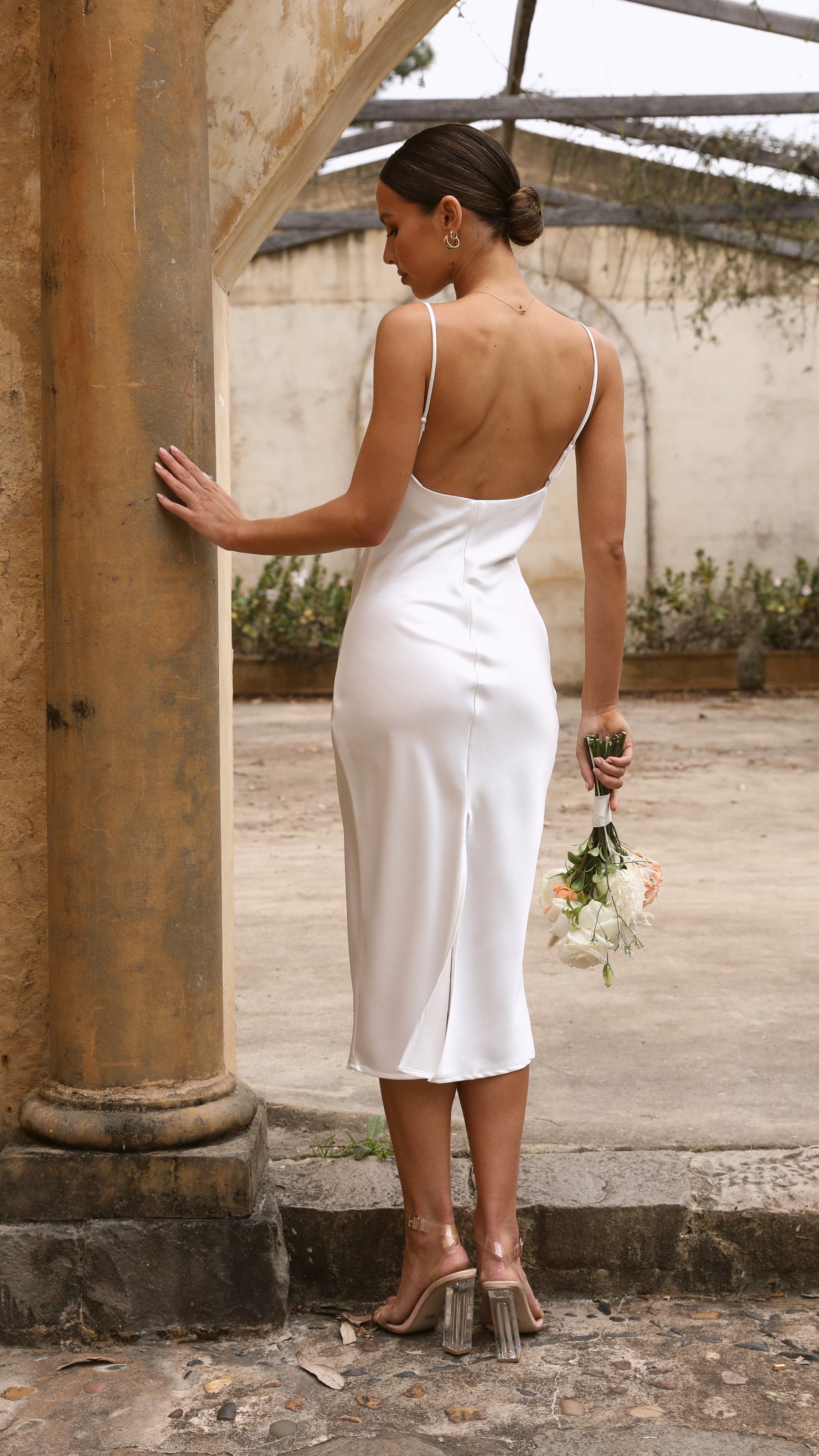 Jewels Midi Dress - Pearl-Sunshines Bliss