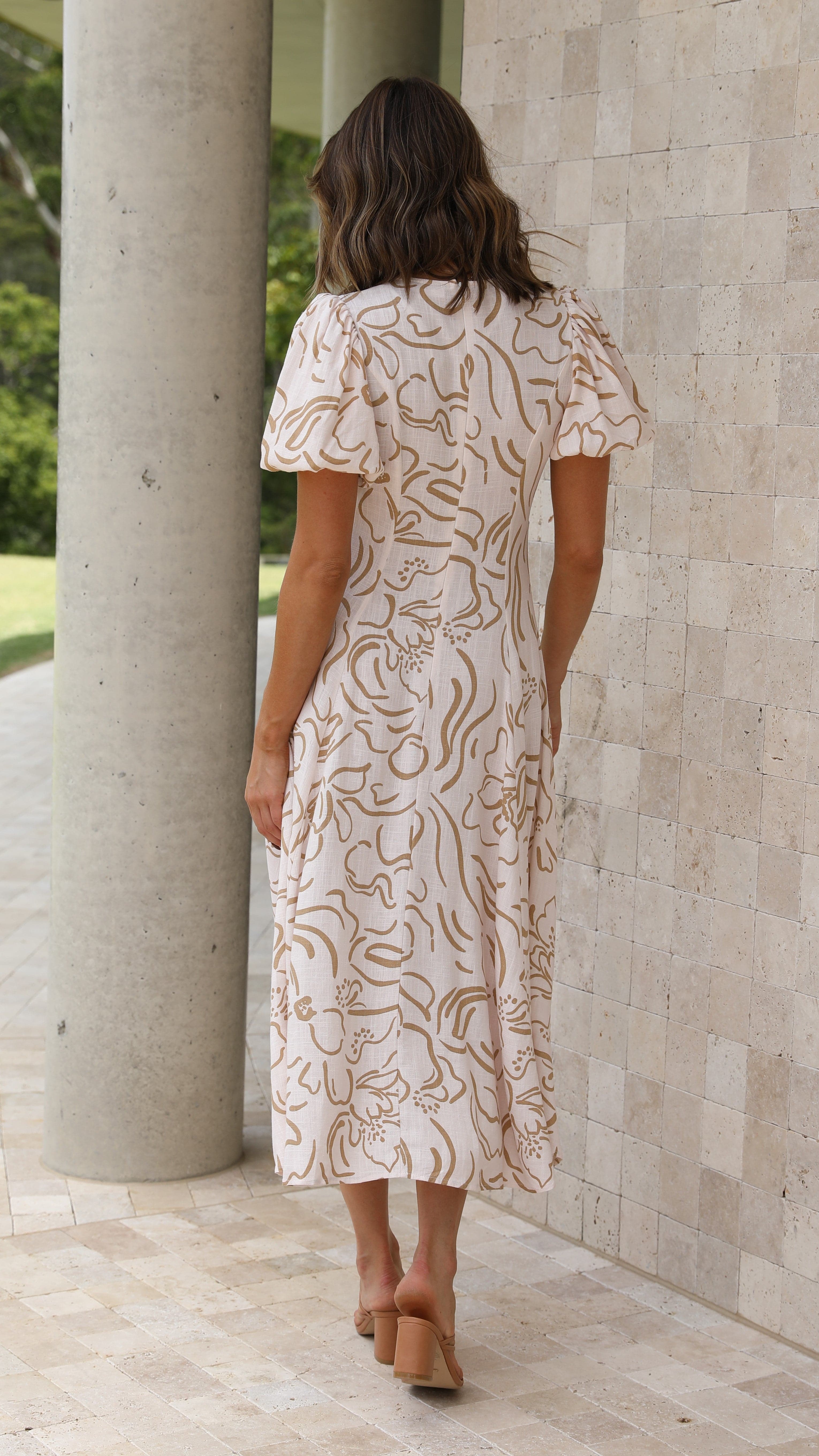 Blaire Midi Dress - Chloe Print-Sunshines Bliss