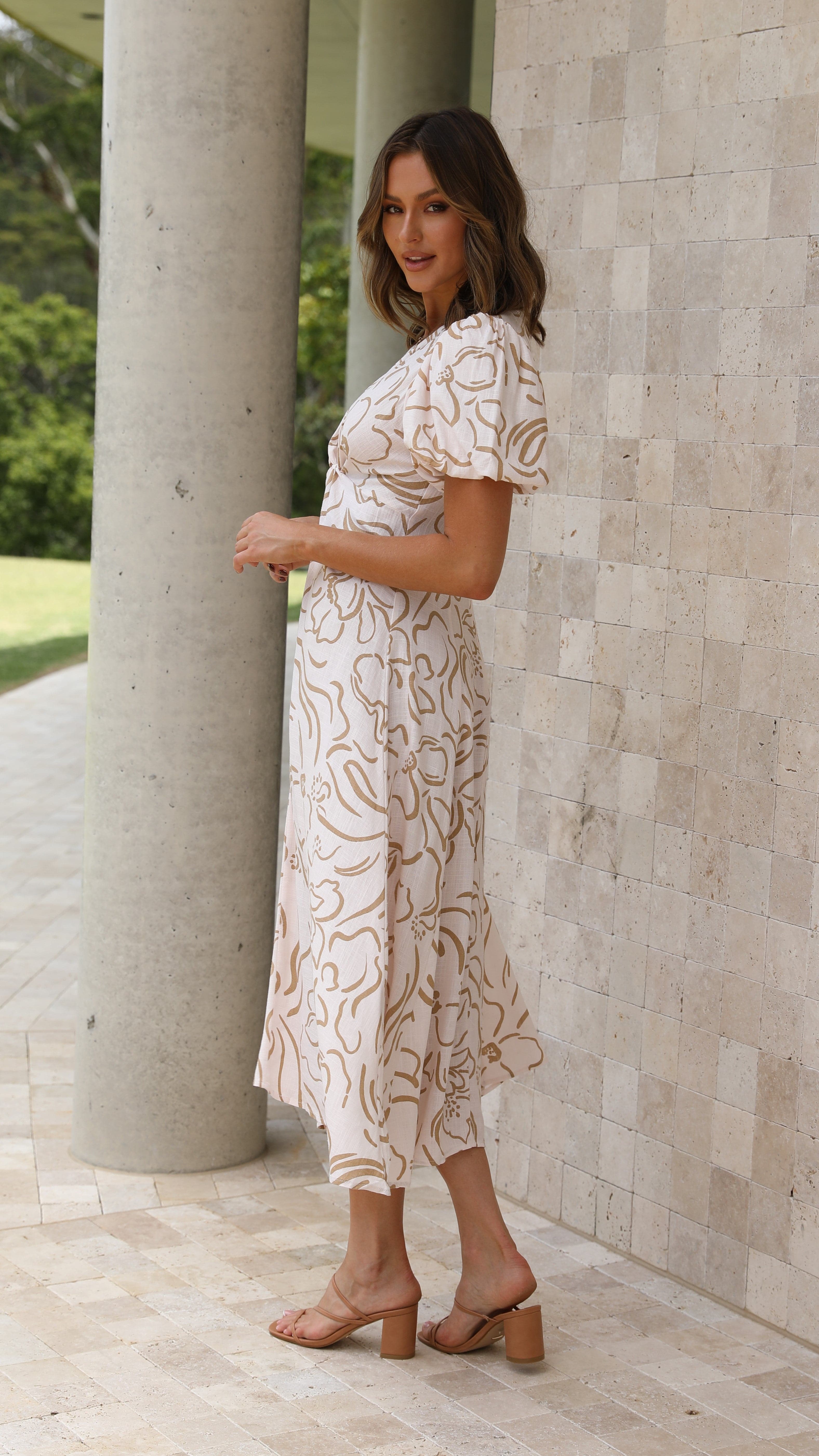 Blaire Midi Dress - Chloe Print-Sunshines Bliss