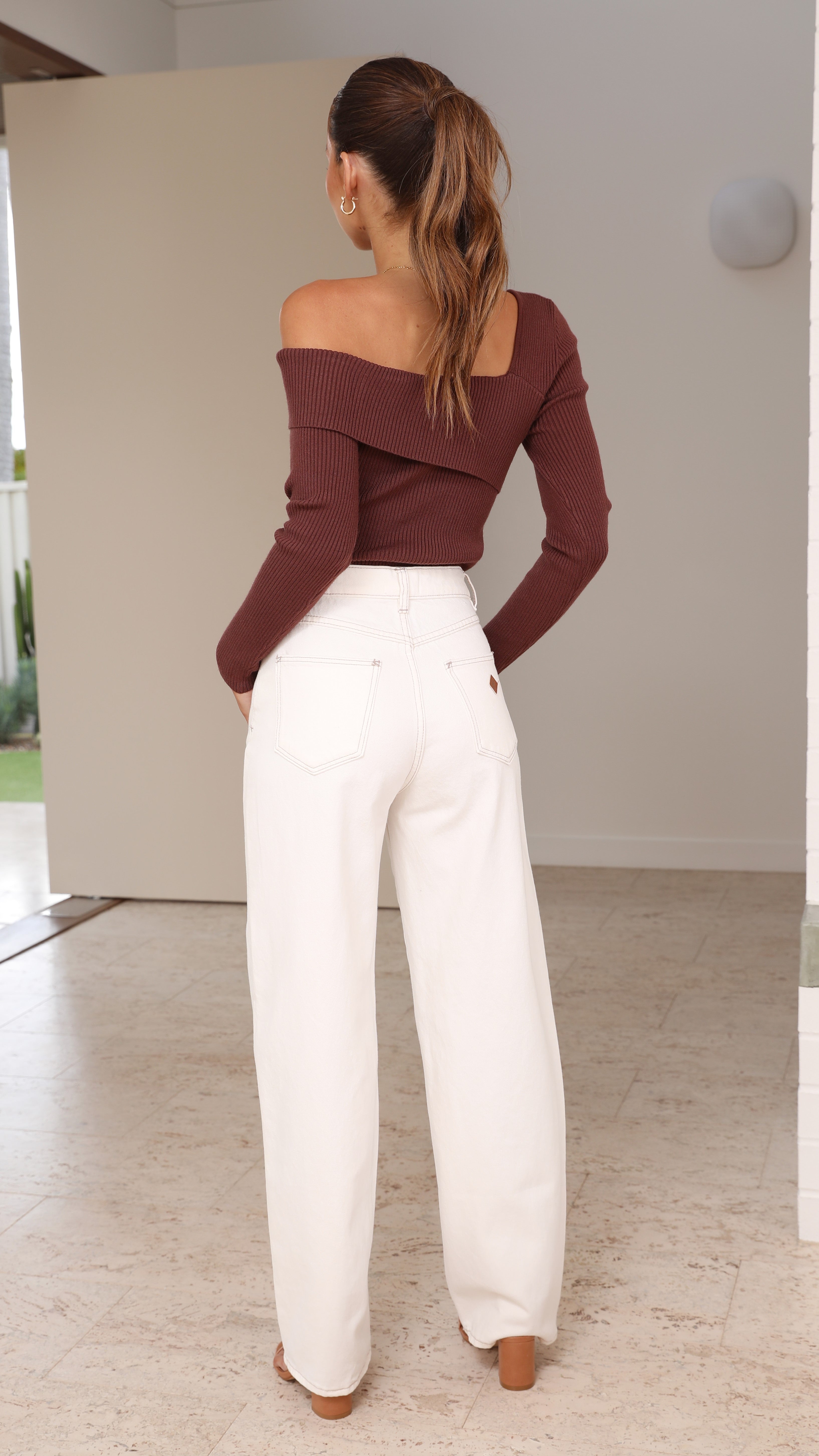 Natalia Knit Top - Brown-Sunshines Bliss