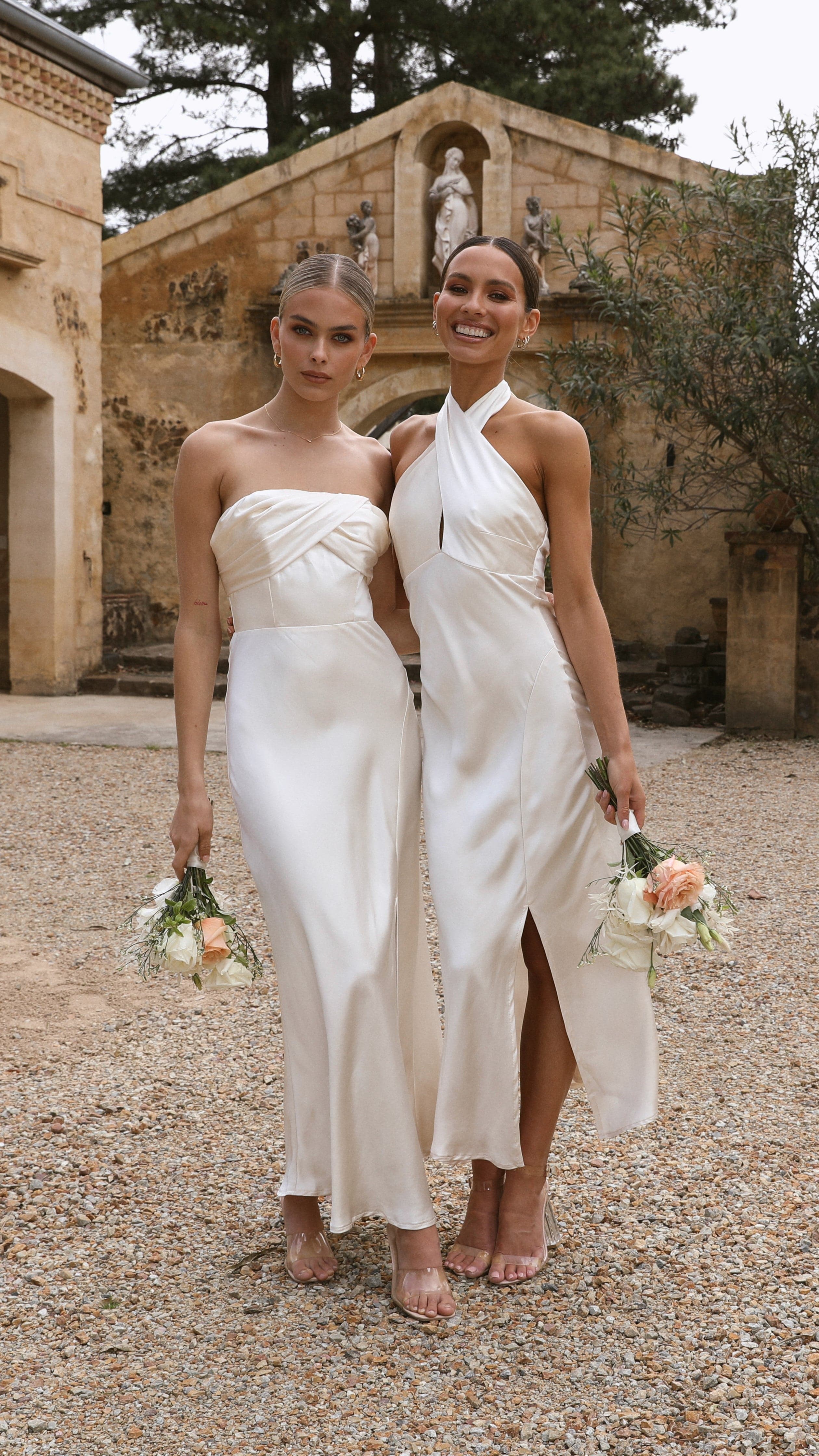 Athena Midi Dress - Champagne-Sunshines Bliss